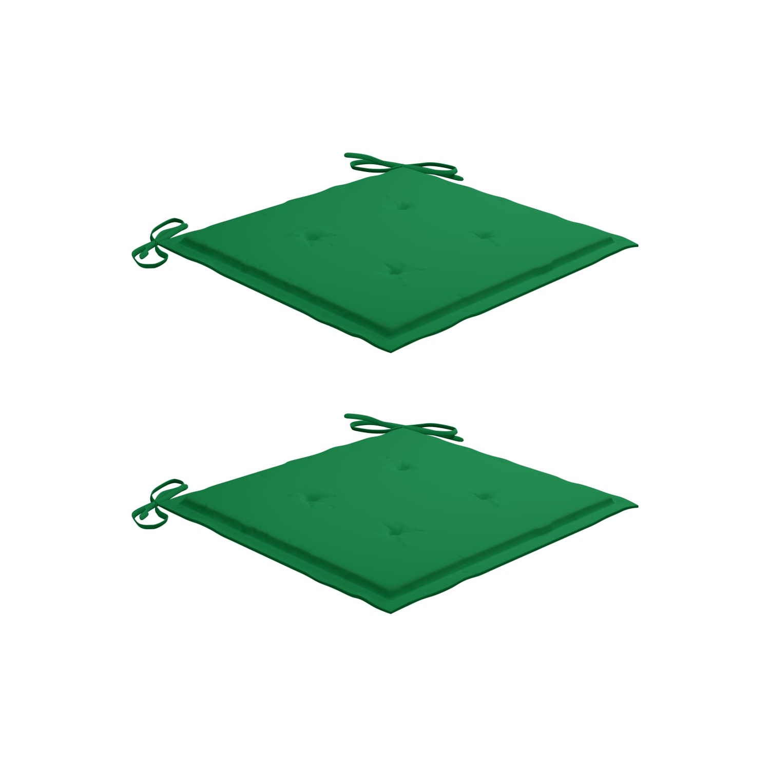 vidaXL Patio Dining Chairs 2 pcs with Cushions Solid Acacia Wood