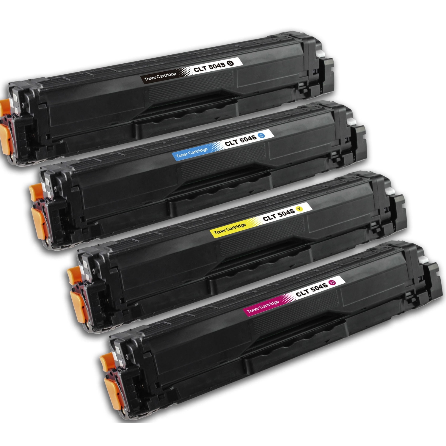 Max Saving - 4 Pack (K, C, M, Y) Compatible Toner Cartridge for Samsung CLT-K504S, CLT-C504S, CLT-M504S, CLT-Y504S,CLP-415N, CLP-415NW, CLX-4195FW, CLP-470, CLP-475,