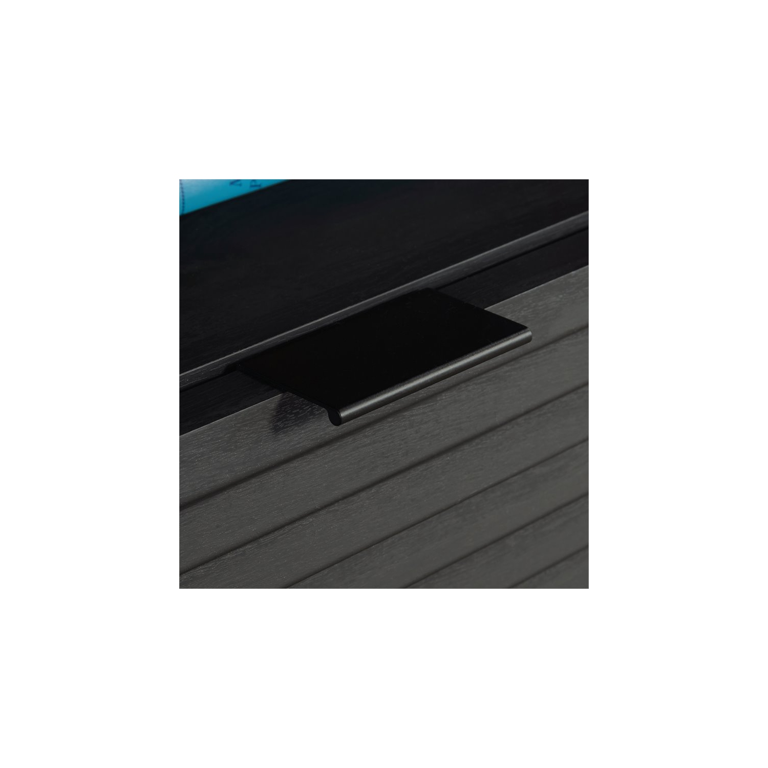 Sauder – Meuble en bois d’ingénierie Harvey Park pour téléviseur de 70 po ou moins, chêne corbeau