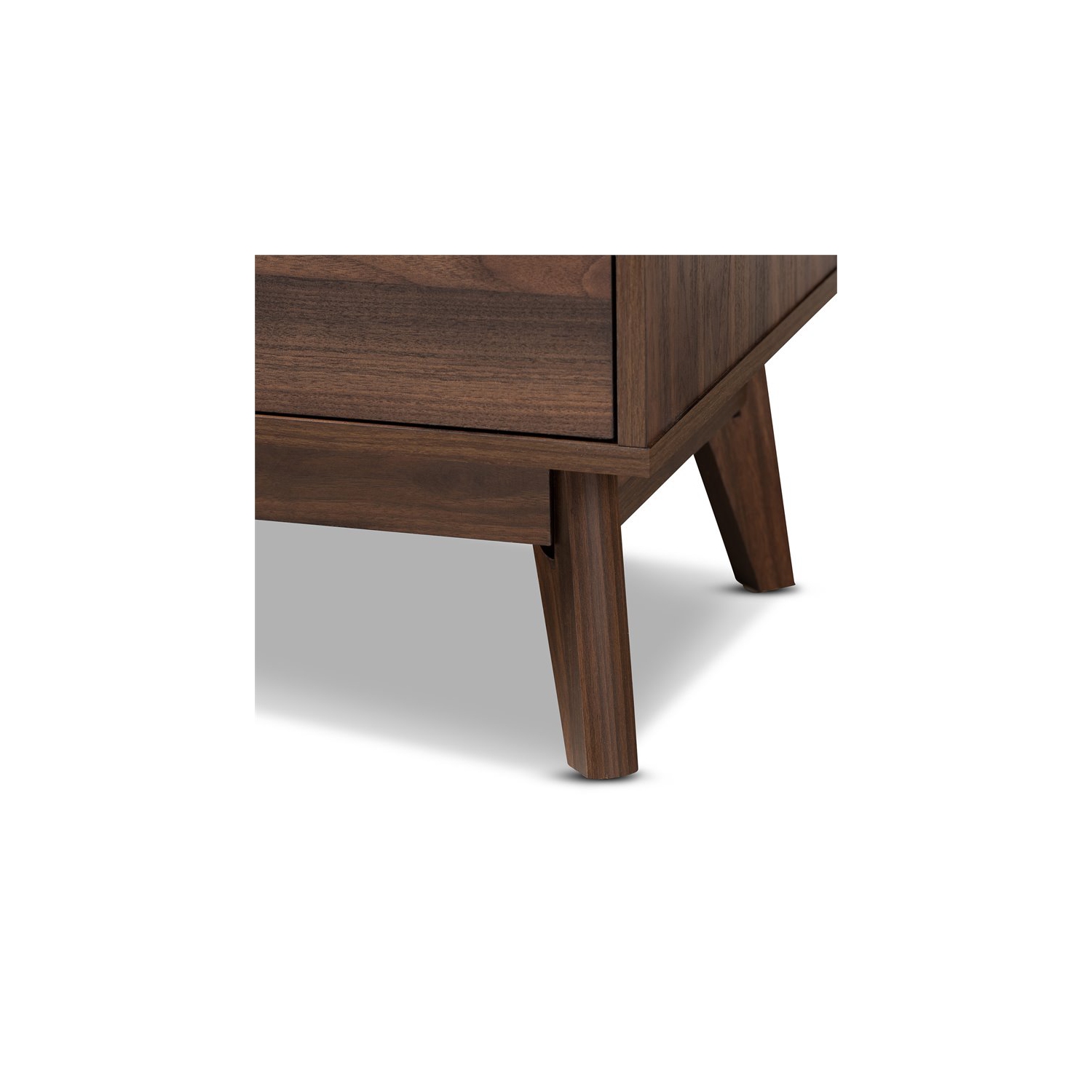 Baxton Studio Lena Walnut Brown Finished 5-Drawer Wood Chest