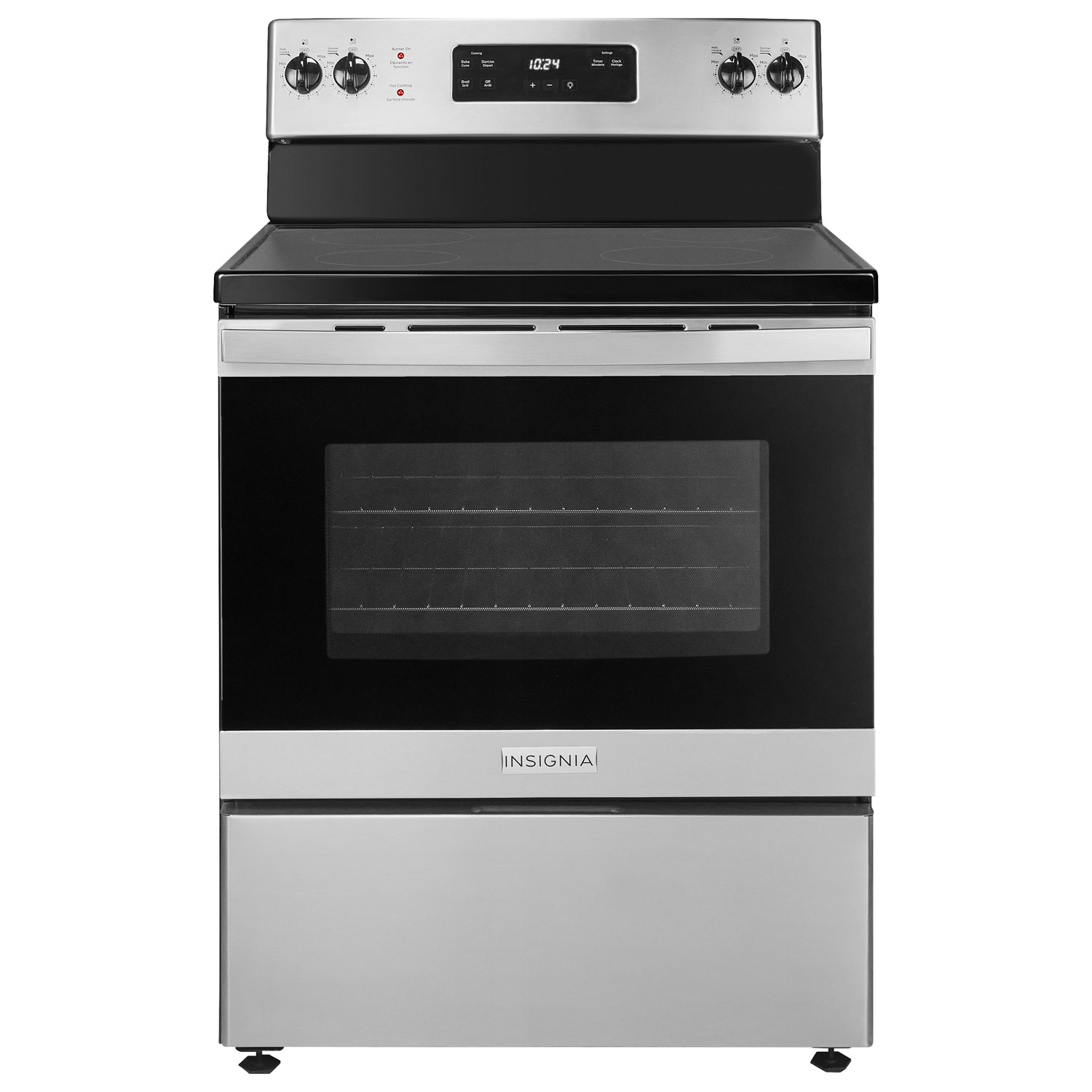 Insignia 30" 5.0 Cu. Ft. Freestanding Electric Range (NS-RGRCESS3-C) - Stainless Steel - Only at Best Buy