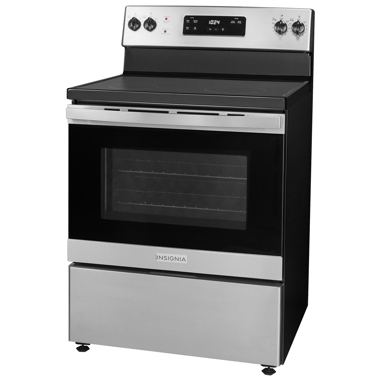 Insignia 30" 5.0 Cu. Ft. Freestanding Electric Range - Stainless Steel - Only at Best Buy