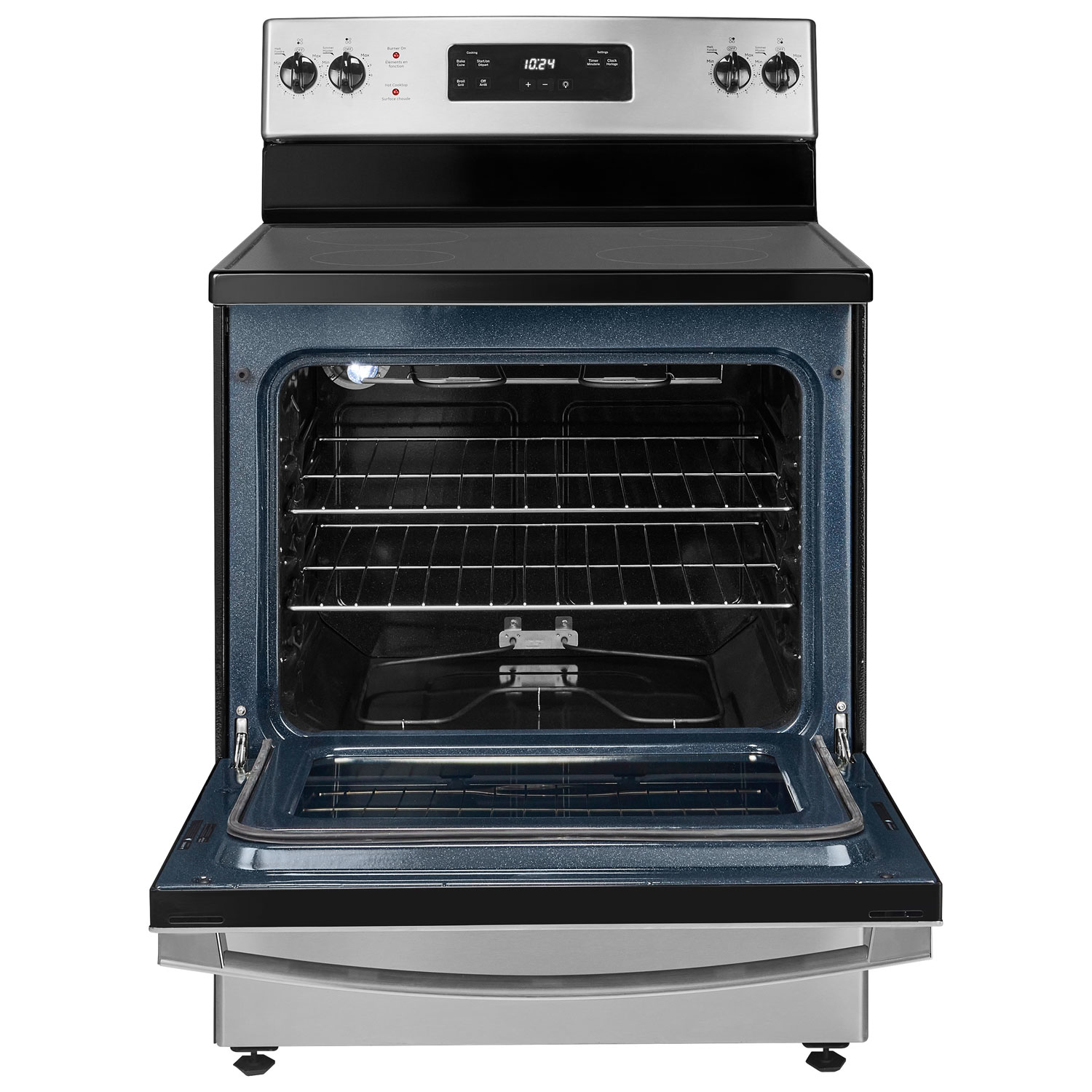 Insignia 30" 5.0 Cu. Ft. Freestanding Electric Range - Stainless Steel - Only at Best Buy