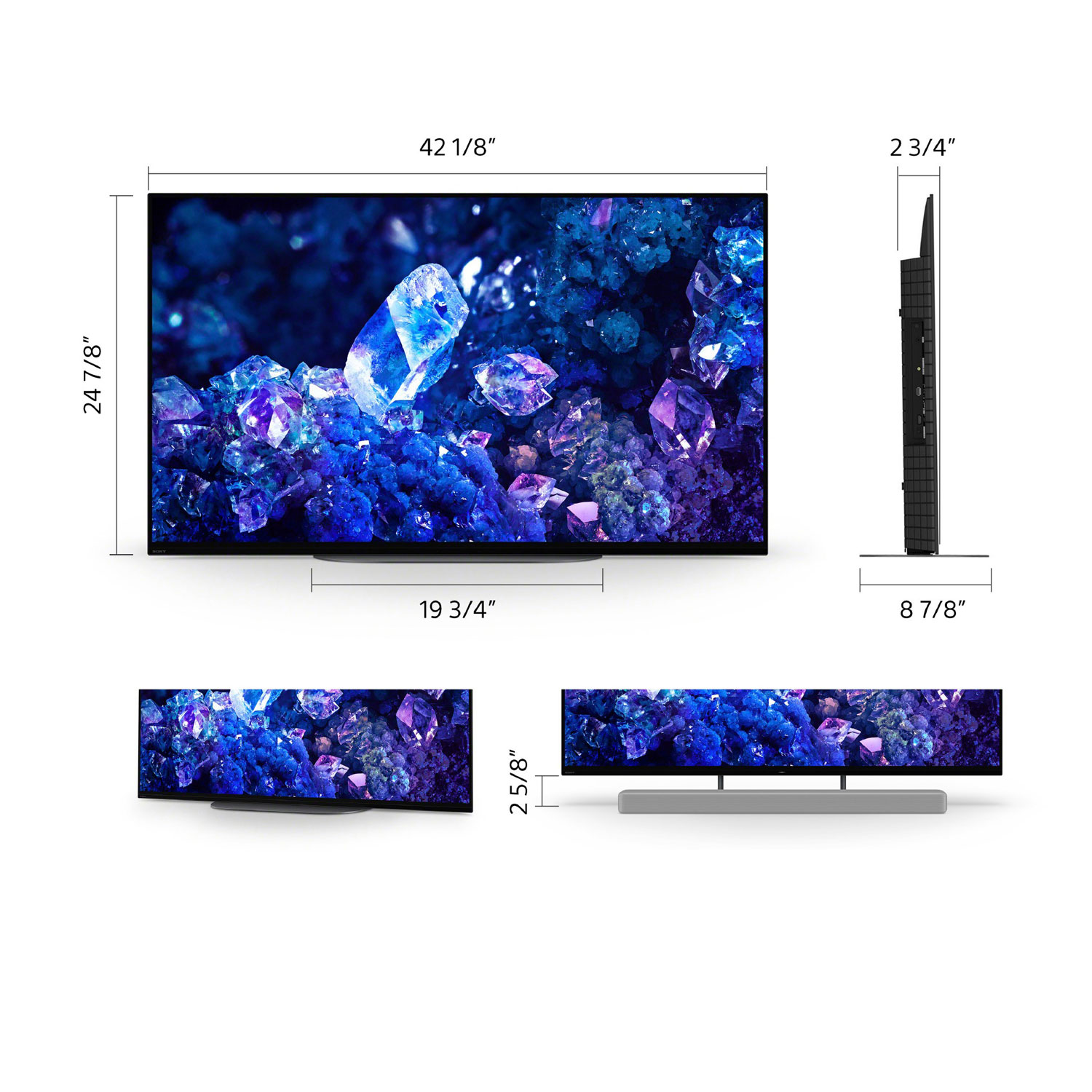 Sony BRAVIA XR A90K 48" 4K UHD HDR OLED Smart Google TV