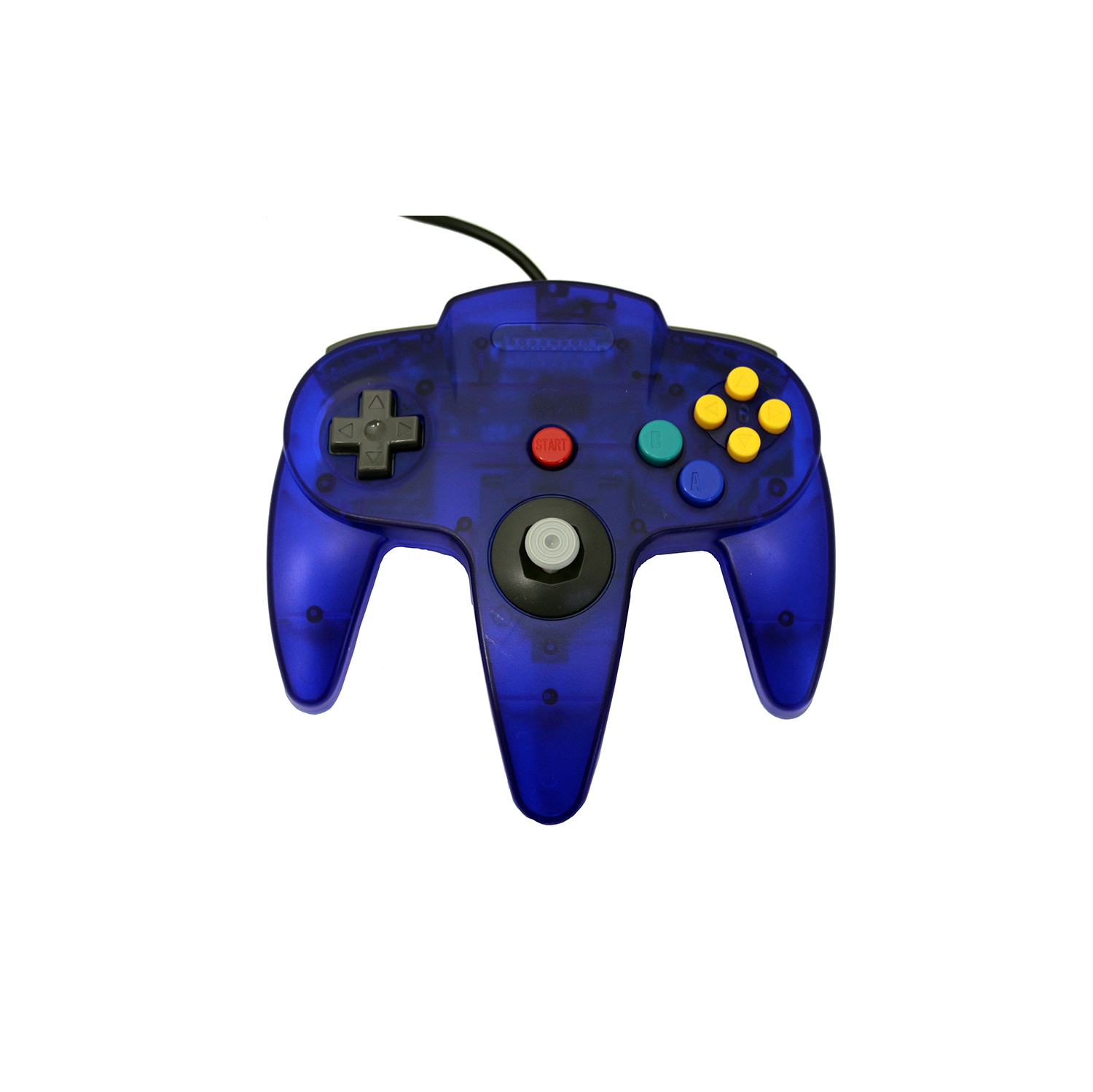 Transparent Blue Replacement Controller for Nintendo N64 by Mars Devices