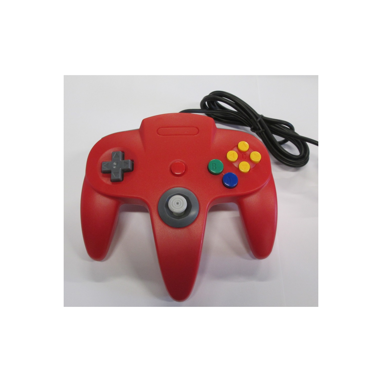 Red Replacement Controller for Nintendo N64 by Mars Devices