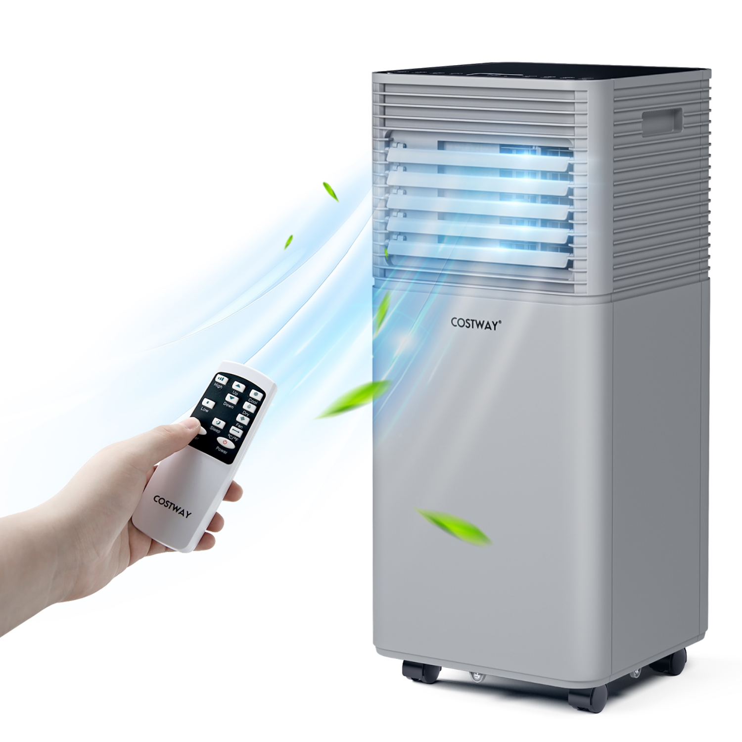 Costway 10000 BTU Portable Air Conditioner 3-in-1 Air Cooler w/Dehumidifier & Fan Mode