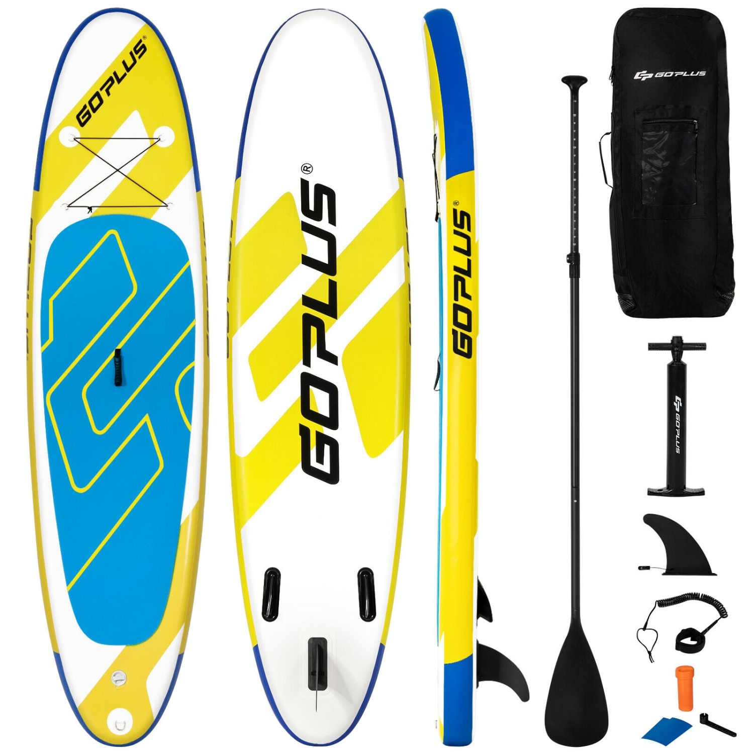 10 Feet Inflatable Stand Up Paddle Board 6 Inch Thick with Accessory Pack