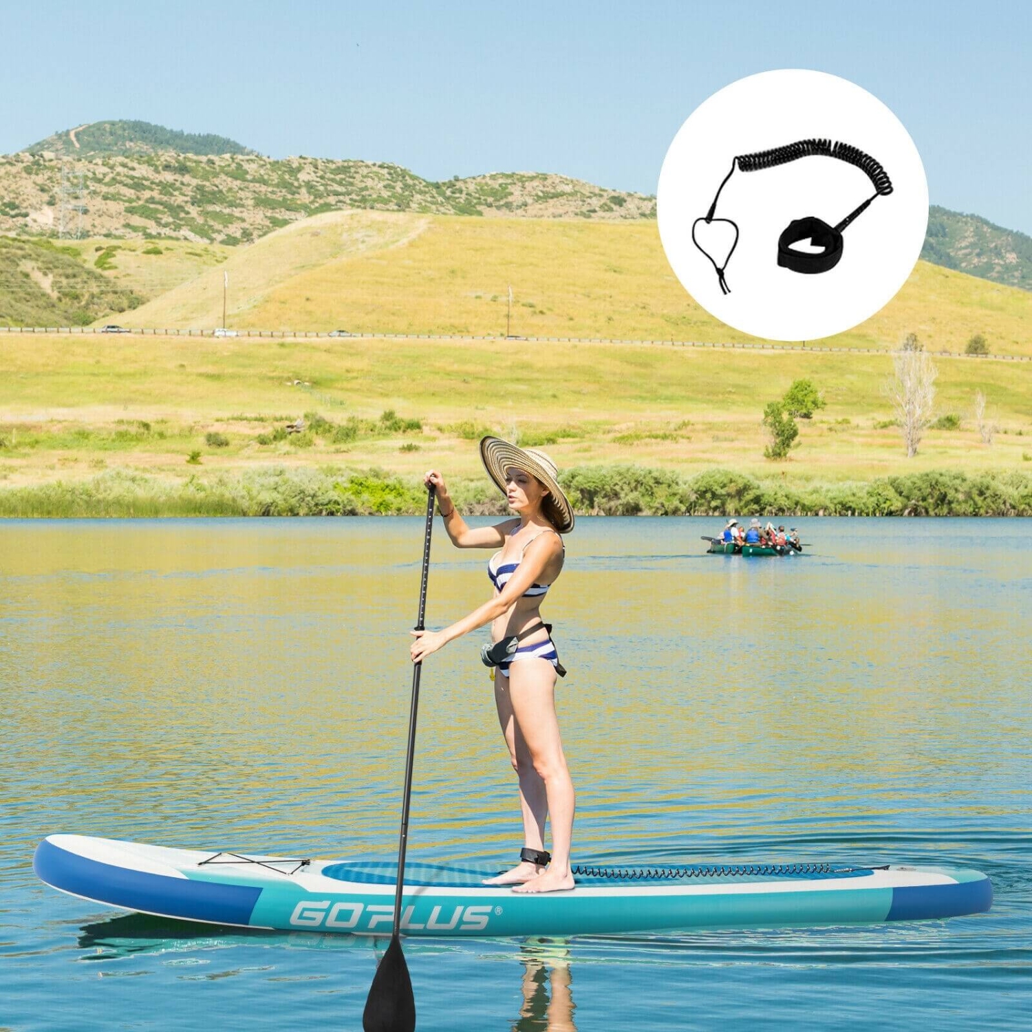 10 Feet Inflatable Stand Up Paddle Board 6 Inch Thick with Accessory Pack