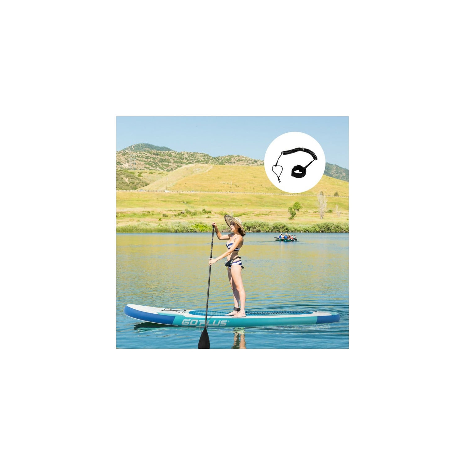 10 Feet Inflatable Stand Up Paddle Board 6 Inch Thick with Accessory Pack