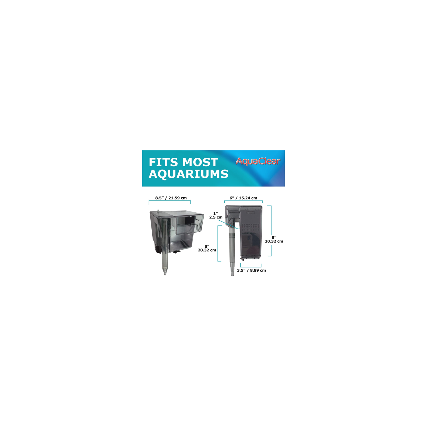 Filtre pour réservoir de poisson AquaClear A615 de 40 à 70 gallons, 110 v