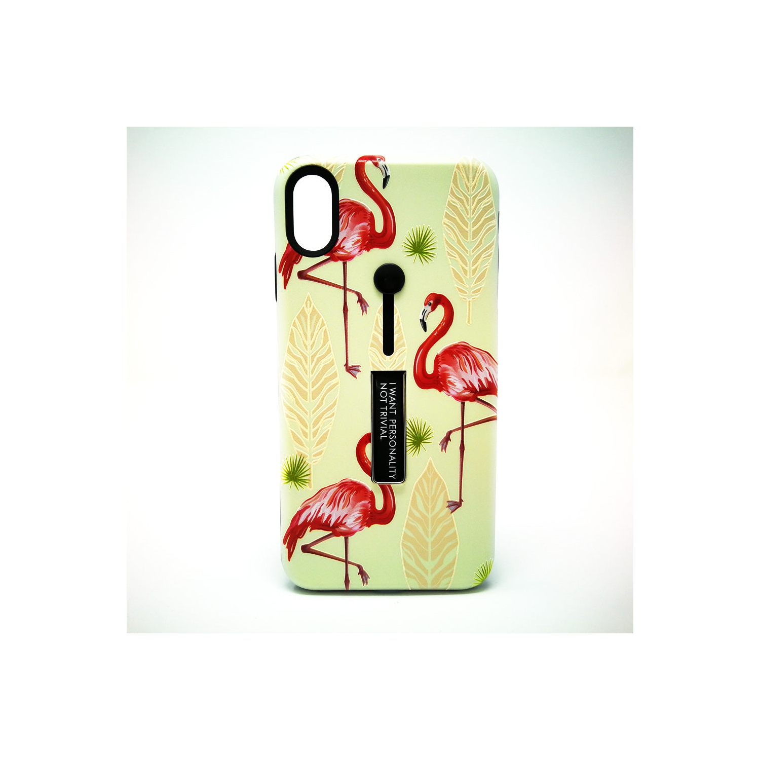 Apple iPhone X - Personality Ring Holder Hybrid Kickstand Case Design [Pro-Mobile]