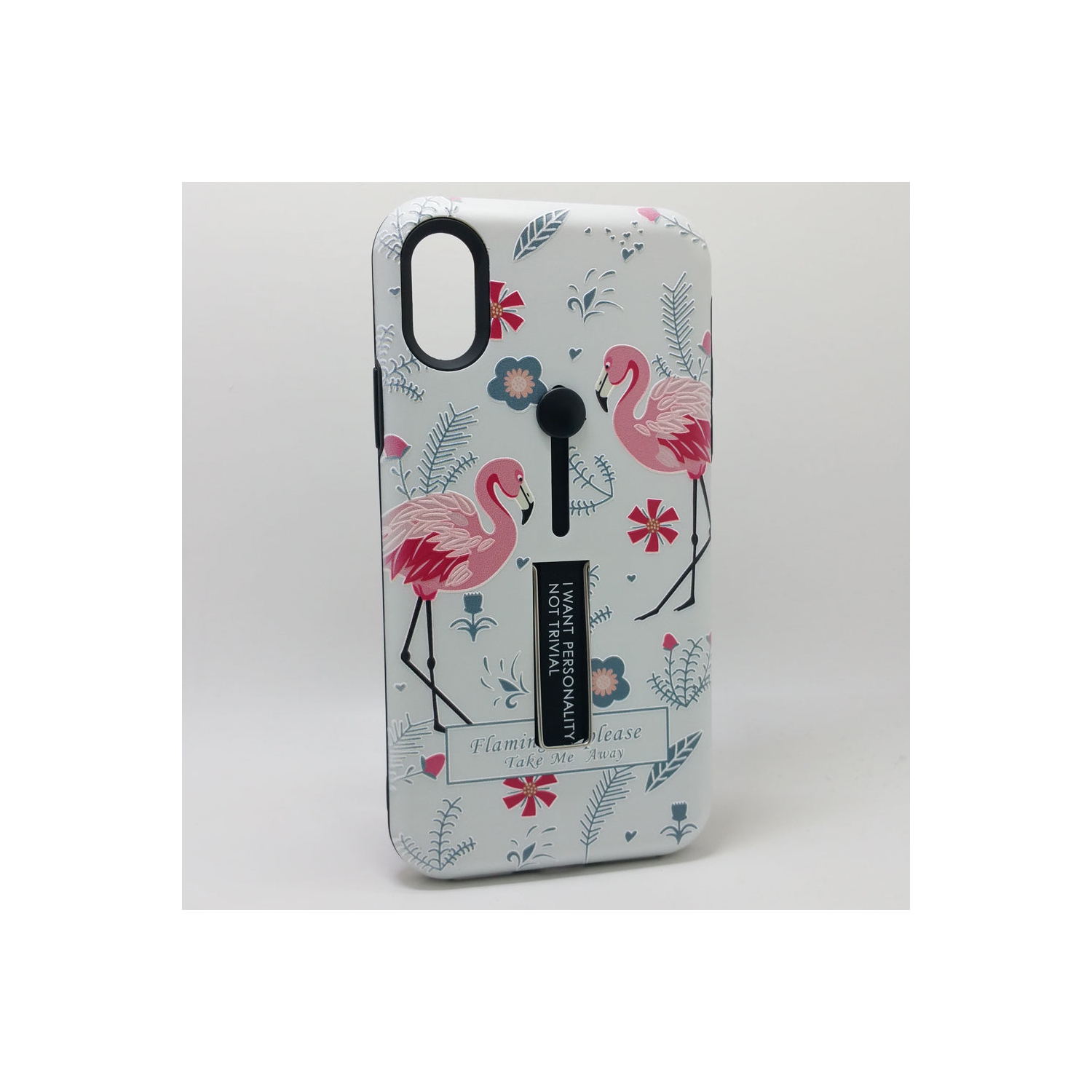 Apple iPhone X - Personality Ring Holder Hybrid Kickstand Case Design [Pro-Mobile]