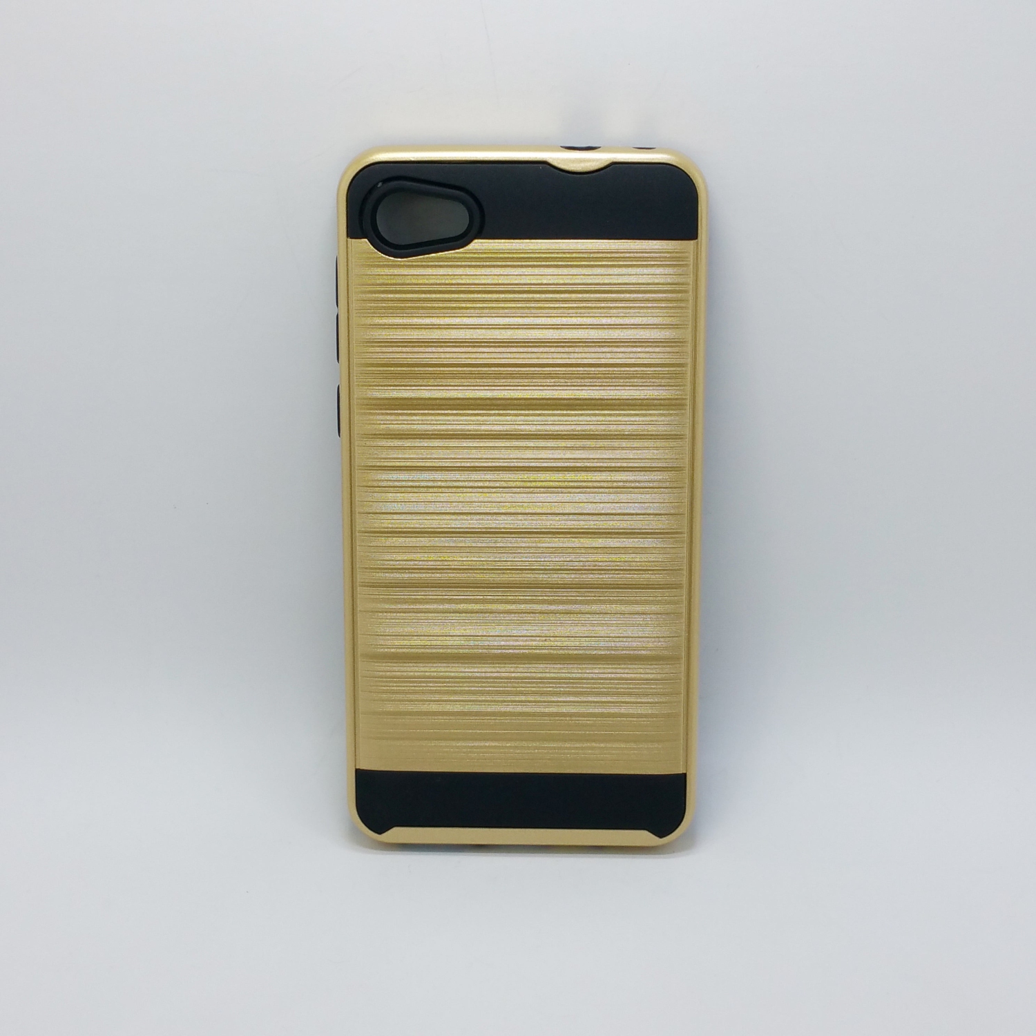 Alcatel A50 - Shockproof Slim Dual Layer Brush Metal Case Cover [Pro-Mobile]