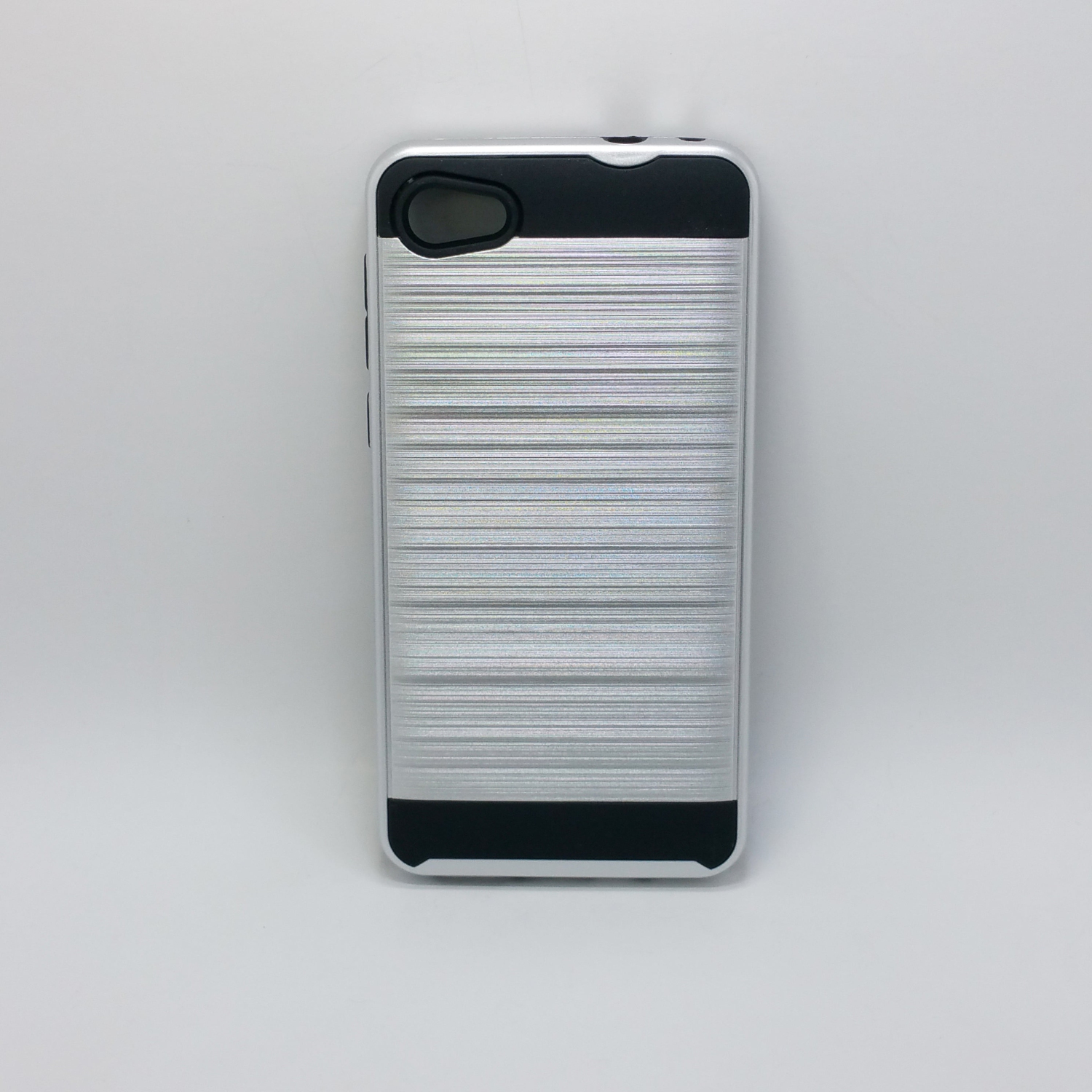 Alcatel A50 - Shockproof Slim Dual Layer Brush Metal Case Cover [Pro-Mobile]