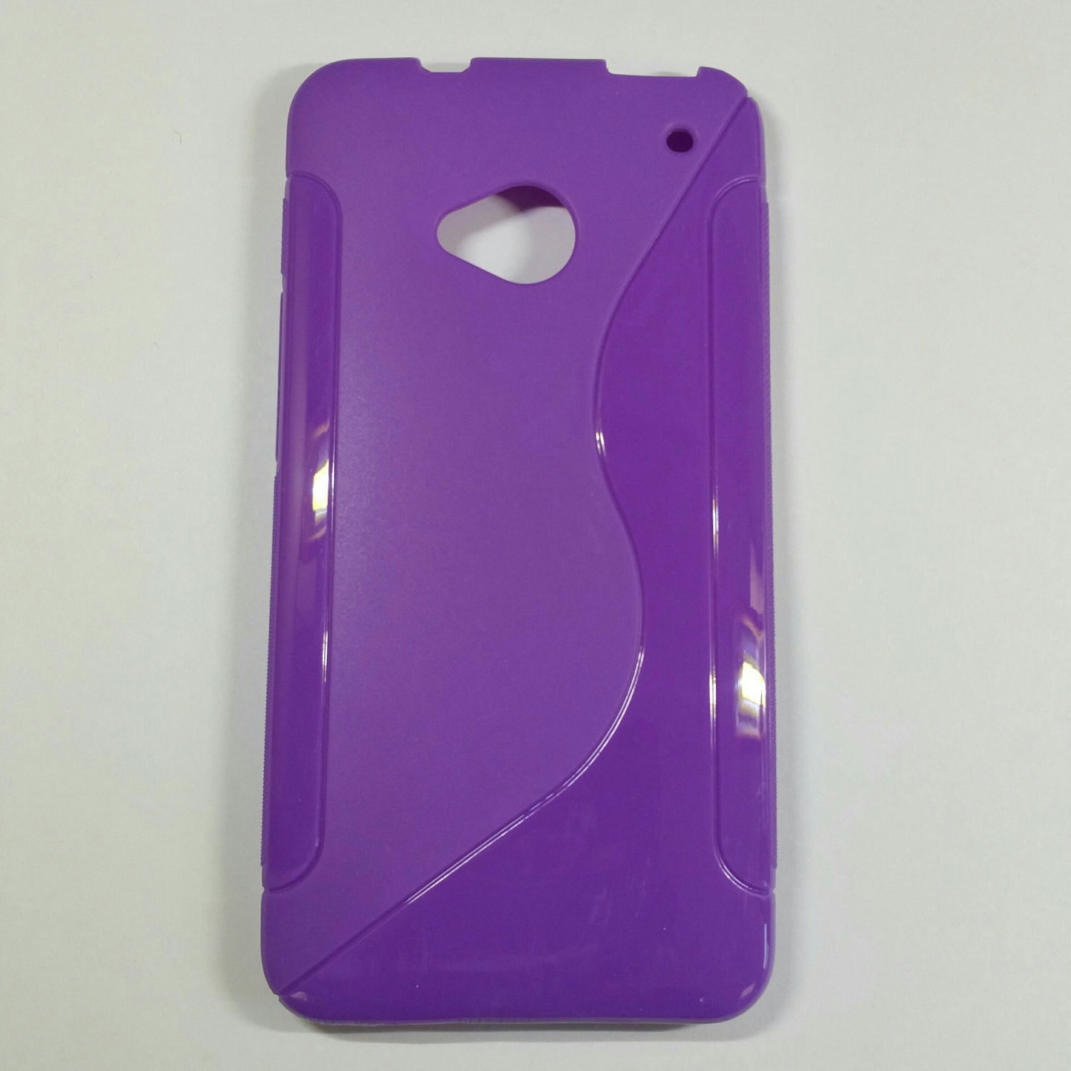 One M7 de HTC - Étui souple mince et élégant en silicone pour téléphone S-Line [Pro-Mobile]