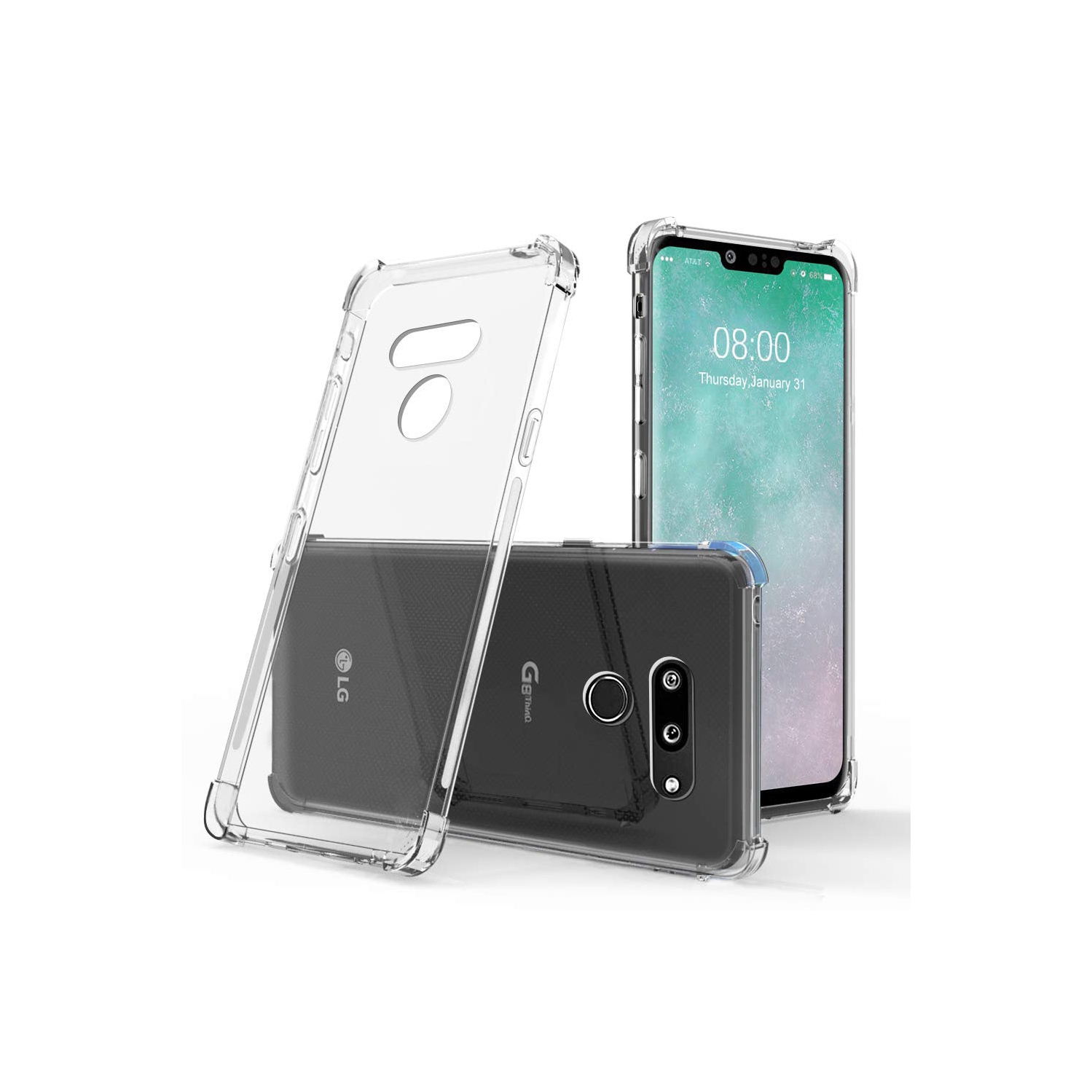 LG G8 - Reinforced Corners Shockproof Silicone Phone Case [Pro-Mobile]