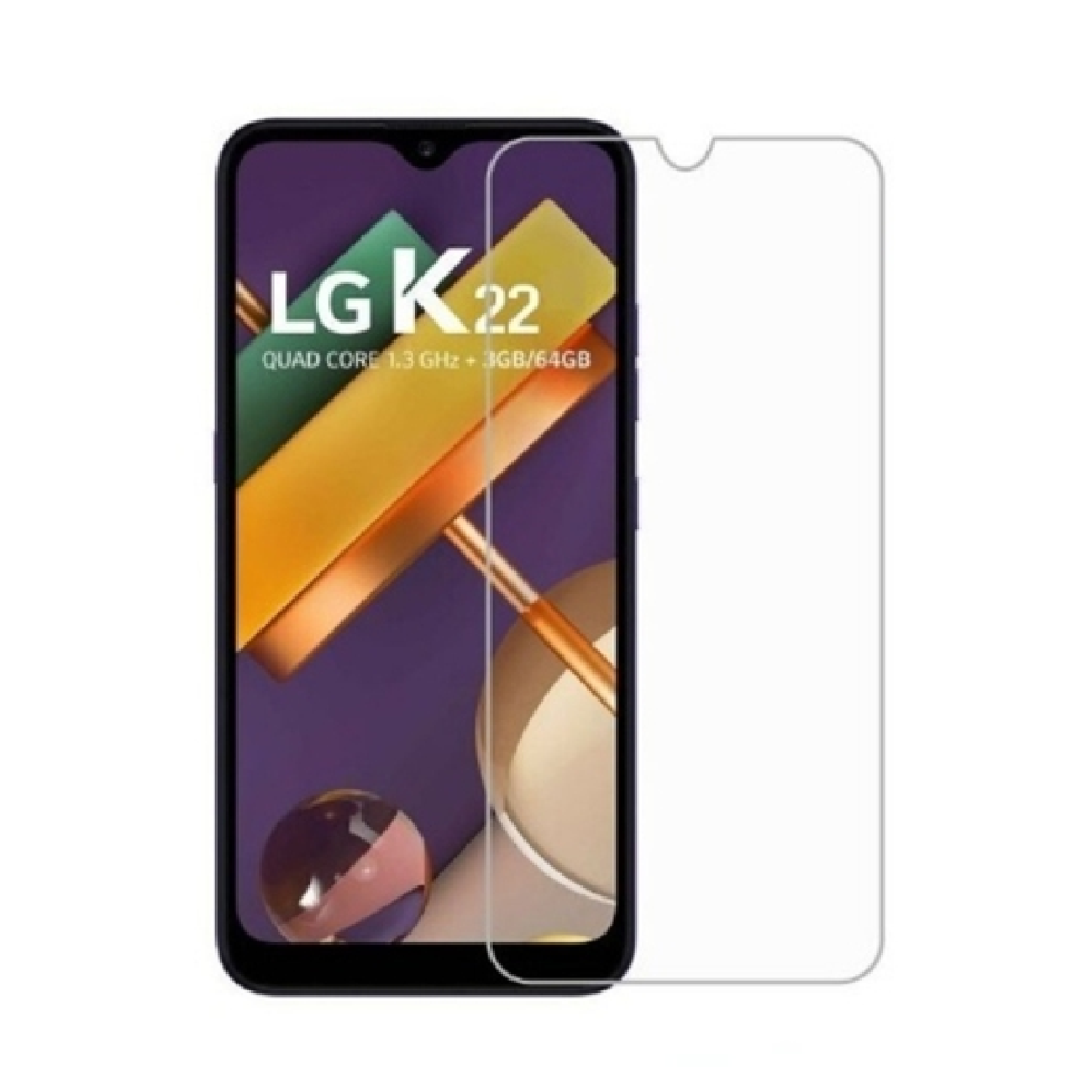 K22/K32 de LG – Protecteur d’écran en verre trempé véritable de qualité supérieure [Pro-Mobile]