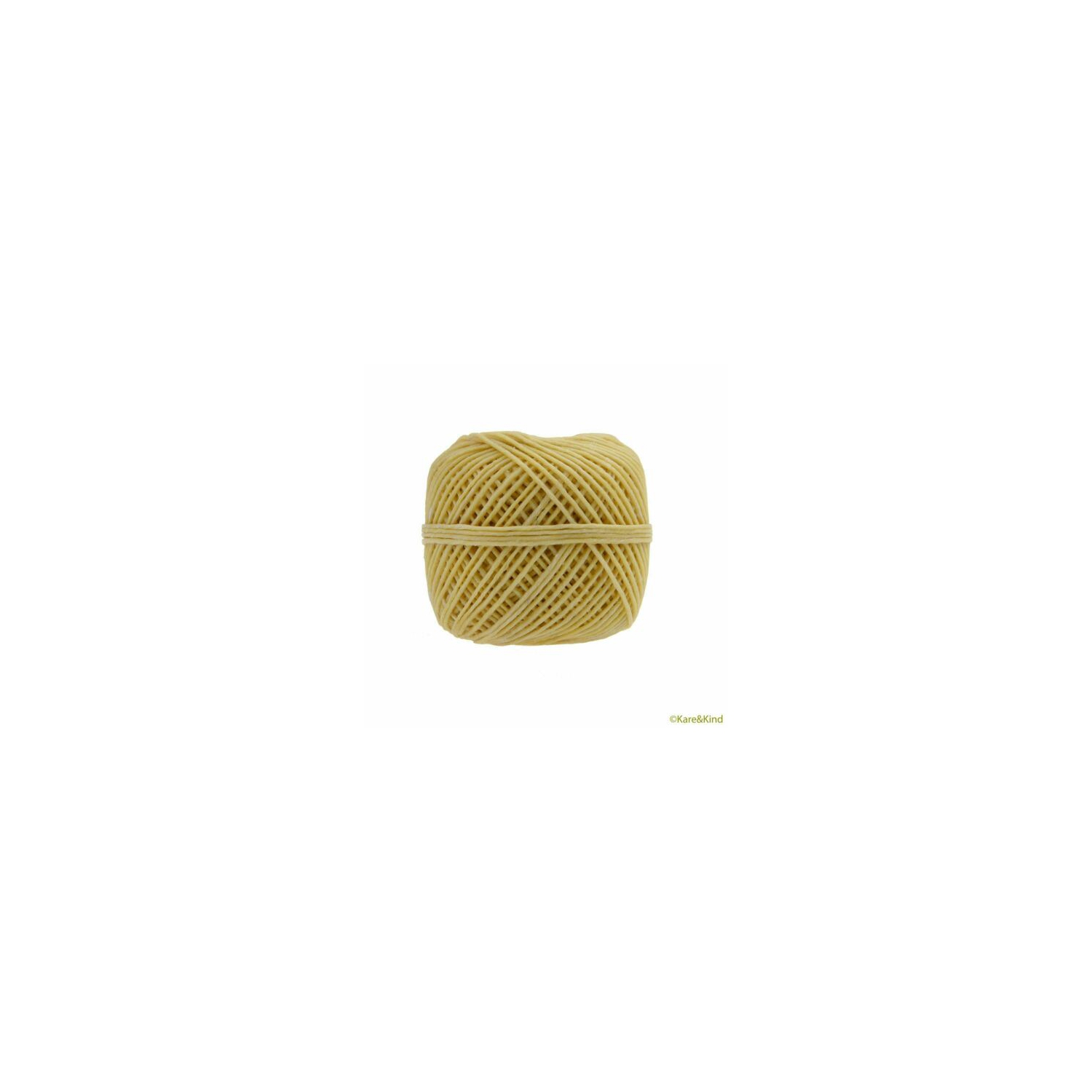Organic Hemp Wick Line - 100% Natural Hemp - Edible Grade Beeswax