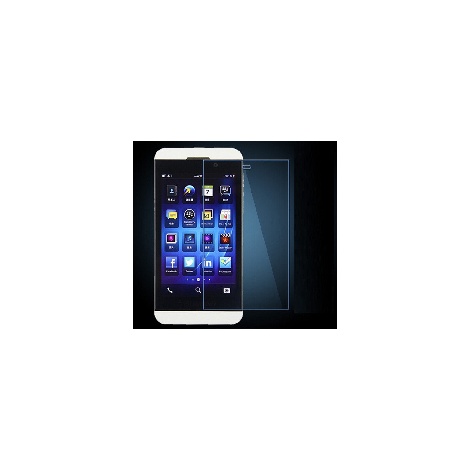 BlackBerry Z10 - Premium Real Tempered Glass Screen Protector Film [Pro-Mobile]