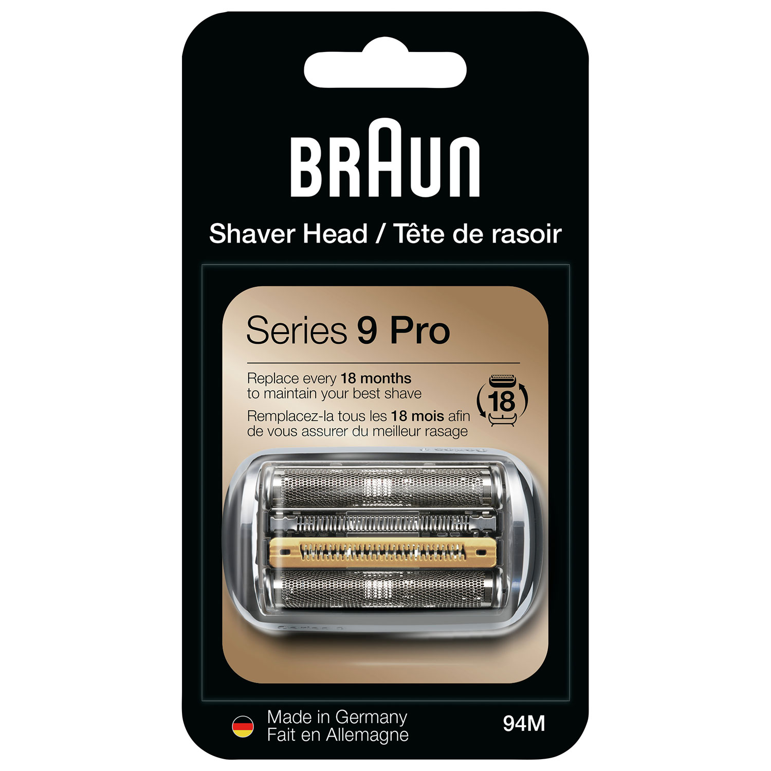 Braun Series 9 Pro Replacement Shaver Head (94m) - Silver
