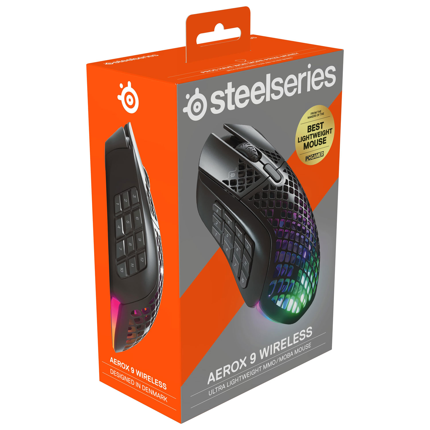 SteelSeries Aerox 9 18000 DPI Bluetooth Gaming Mouse - Black