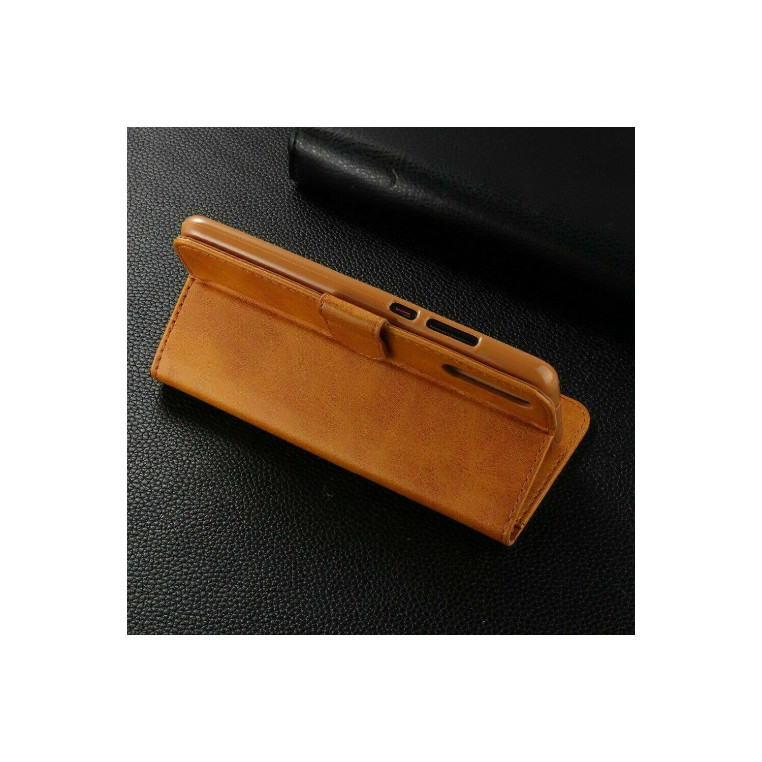 Étui portefeuille en cuir SuprRShield brun pour Galaxy S22 plus de Samsung porte-carte cuir rabat magnétique antichoc pour Galaxy S22+