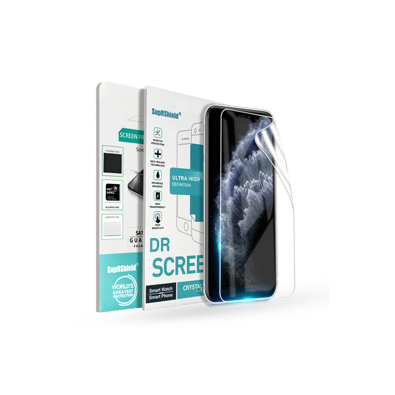 [3 Pack] Apple iPhone 11 Pro Max SuperShield Hydrogel Full Coverage Screen Protector Film Guard