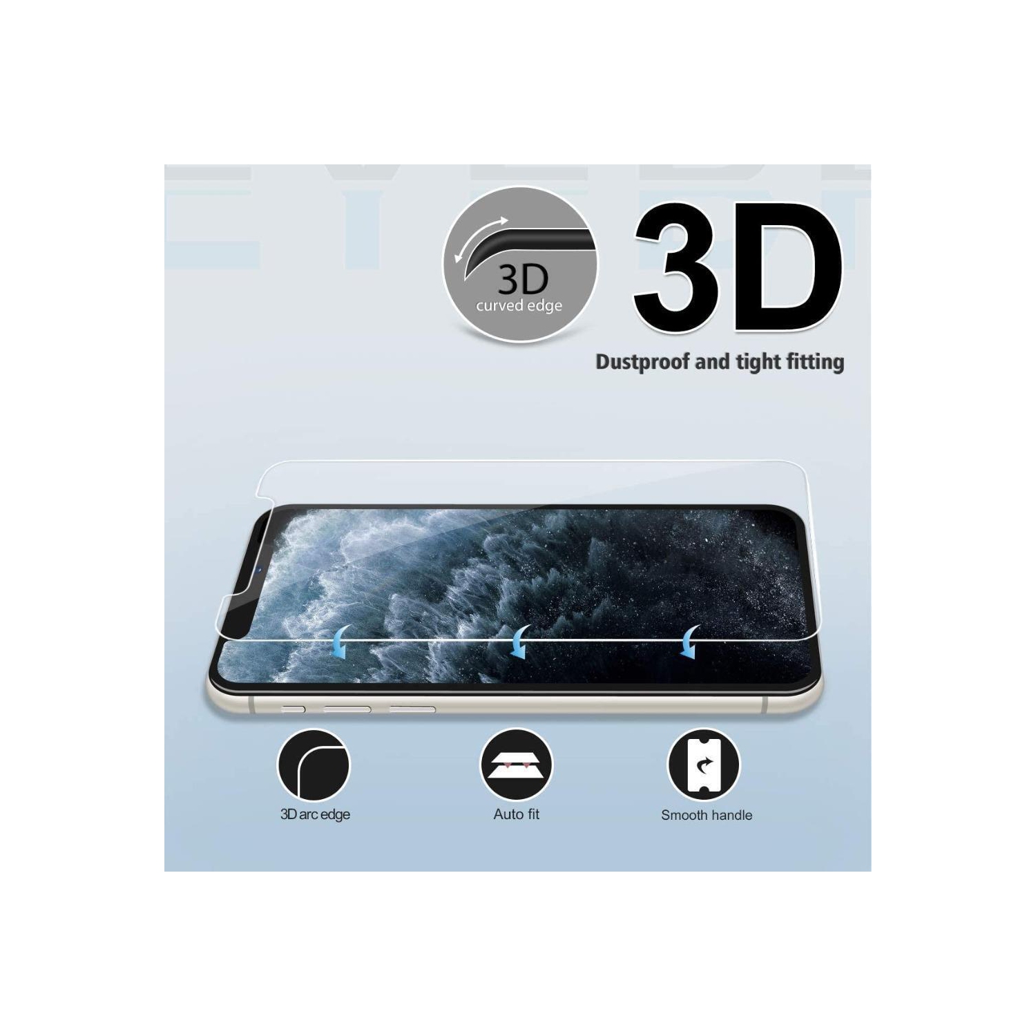 [1 PACK] Apple iPhone 11 Pro Max Screen Protector Tempered Glass Screen Protector Guard - Case Friendly