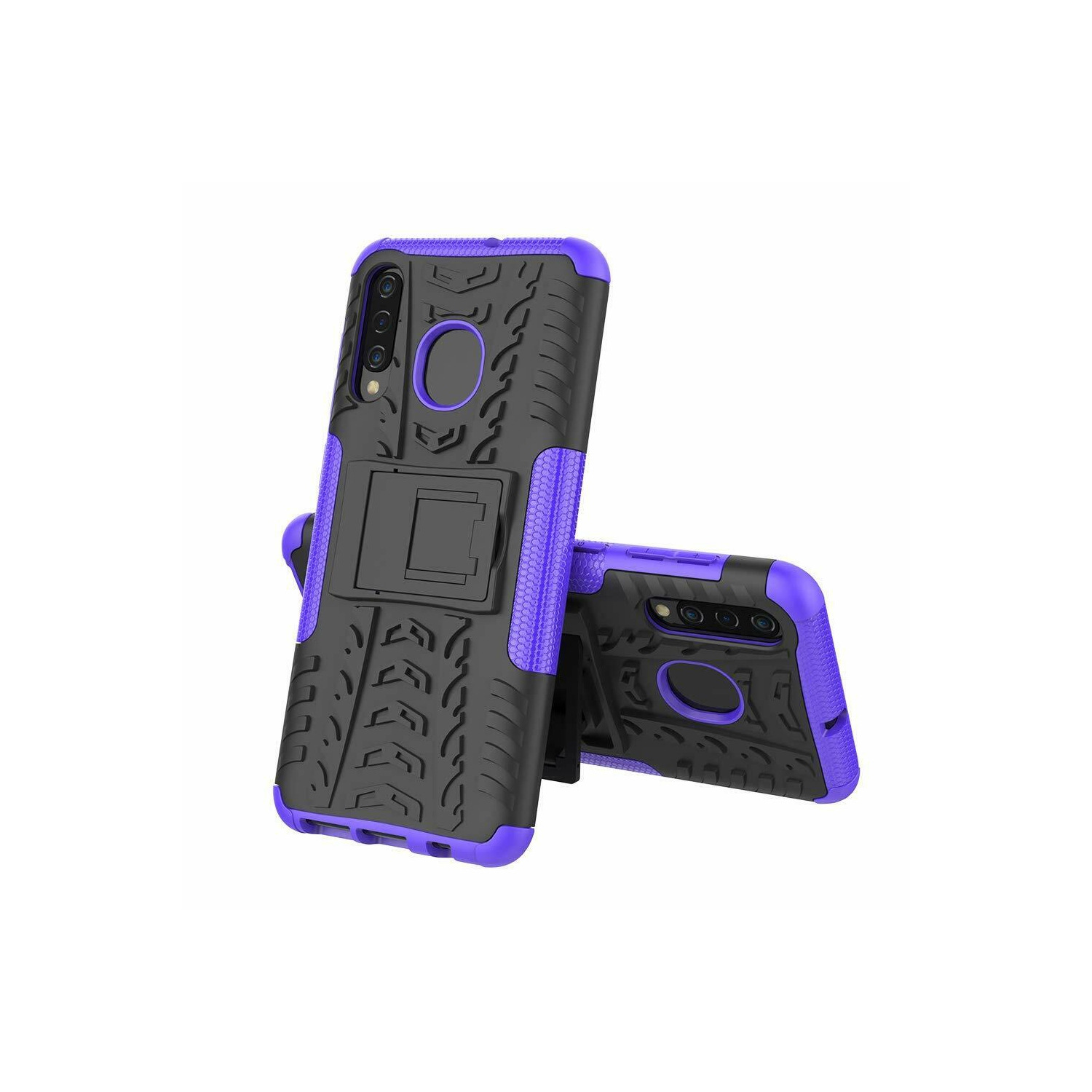 Samsung Galaxy A51 Blue Case, Shockproof Heavy Duty Tough Kickstand Protective Rugged Case Cover