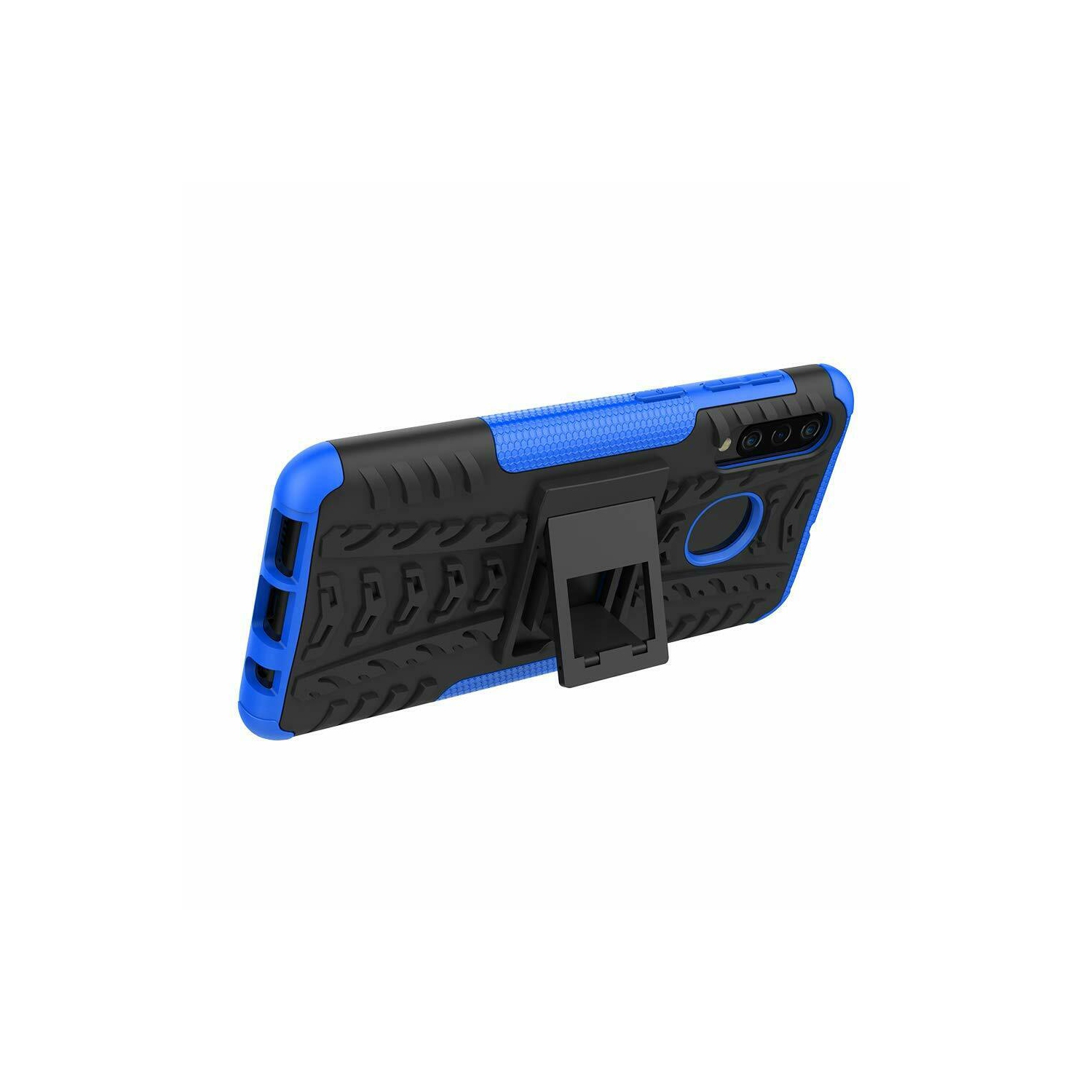 Samsung Galaxy A51 Blue Case, Shockproof Heavy Duty Tough Kickstand Protective Rugged Case Cover