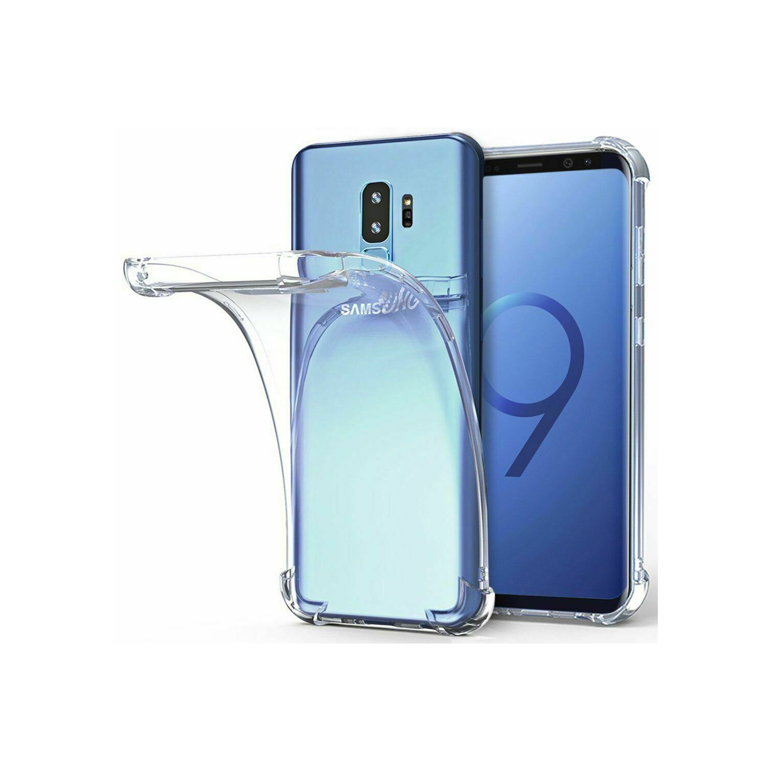 Pour Samsung Galaxy S10 Étui transparent, couvercle arrière en caoutchouc robuste