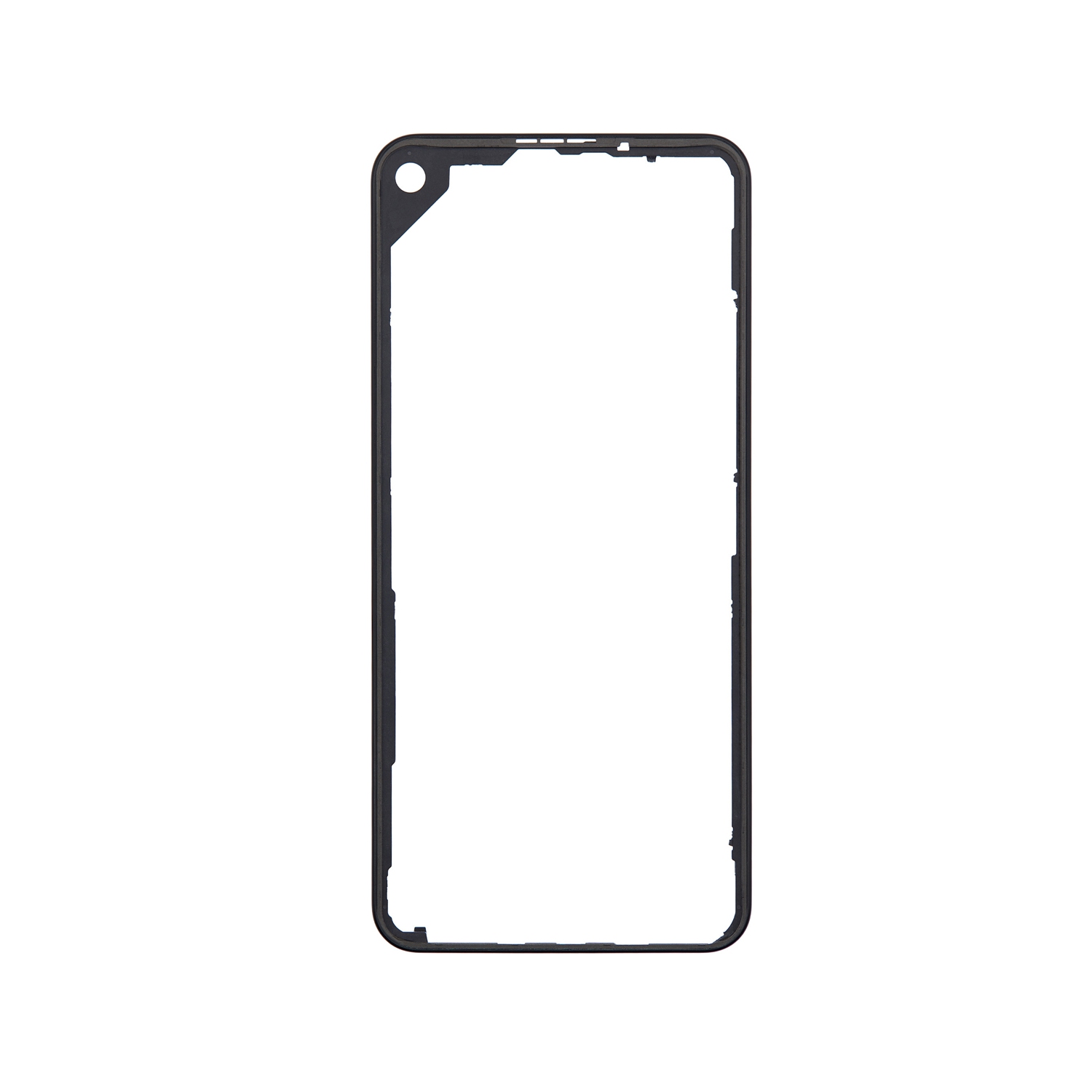 Replacement LCD Frame Bezel Plate For Google Pixel 5a 5G - Mostly Black