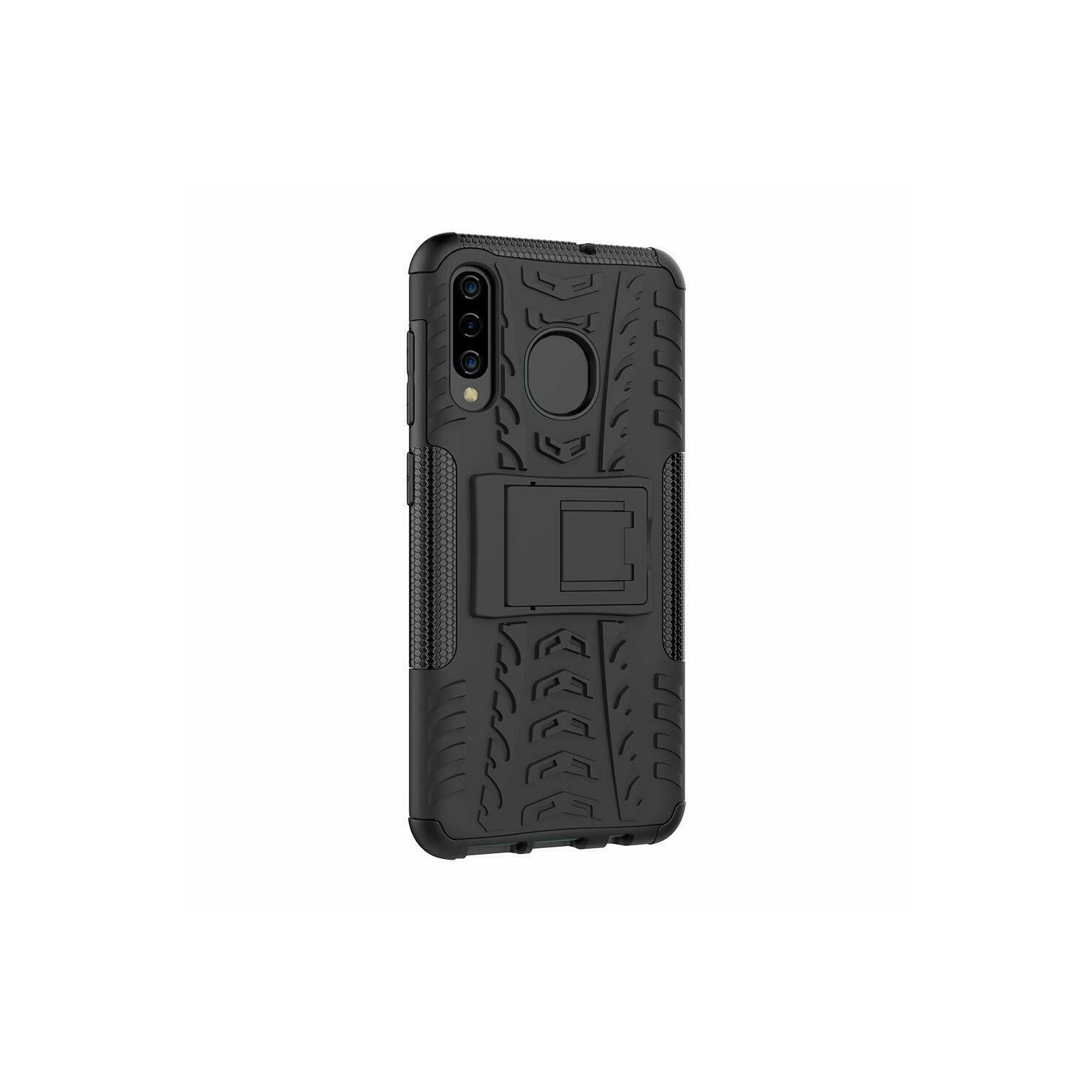 Samsung Galaxy A51 Black Case, Shockproof Heavy Duty Tough Kickstand Protective Rugged Case Cover