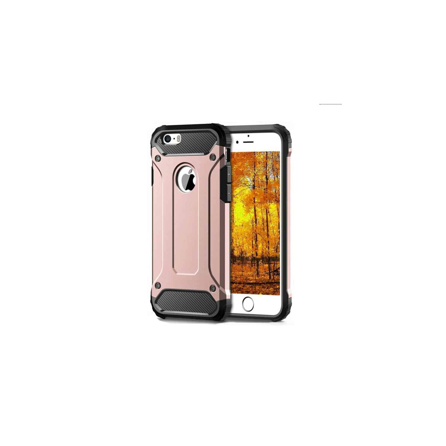 iPhone X Rose Gold Shockproof Heavy Duty Rugged Armour Case Cover