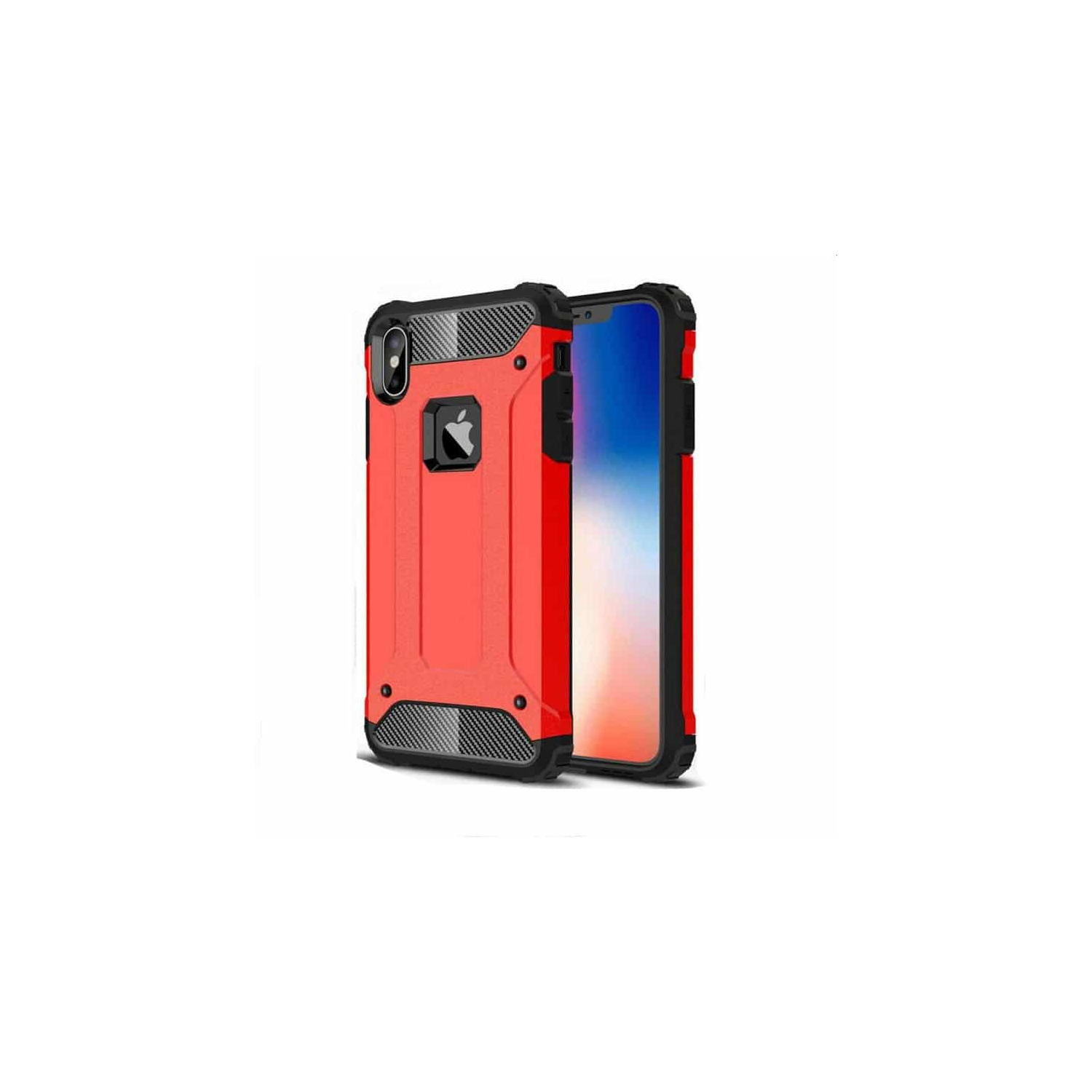 Étui robuste, antichoc, robuste et résistant iPhone 8 plus d’Apple, rouge