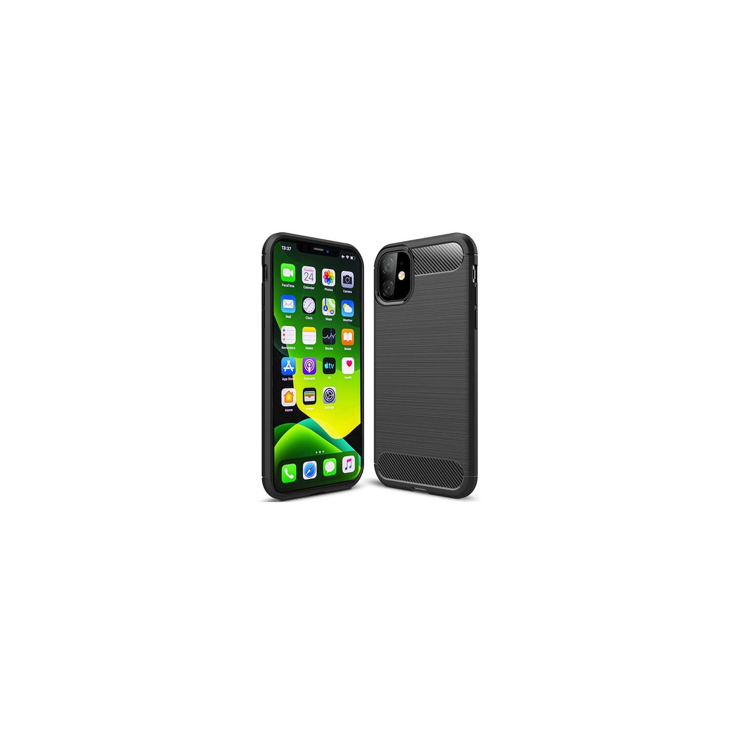 Apple iPhone 11 Black Shockproof Case Heavy Duty Rugged Anti Knock Cover