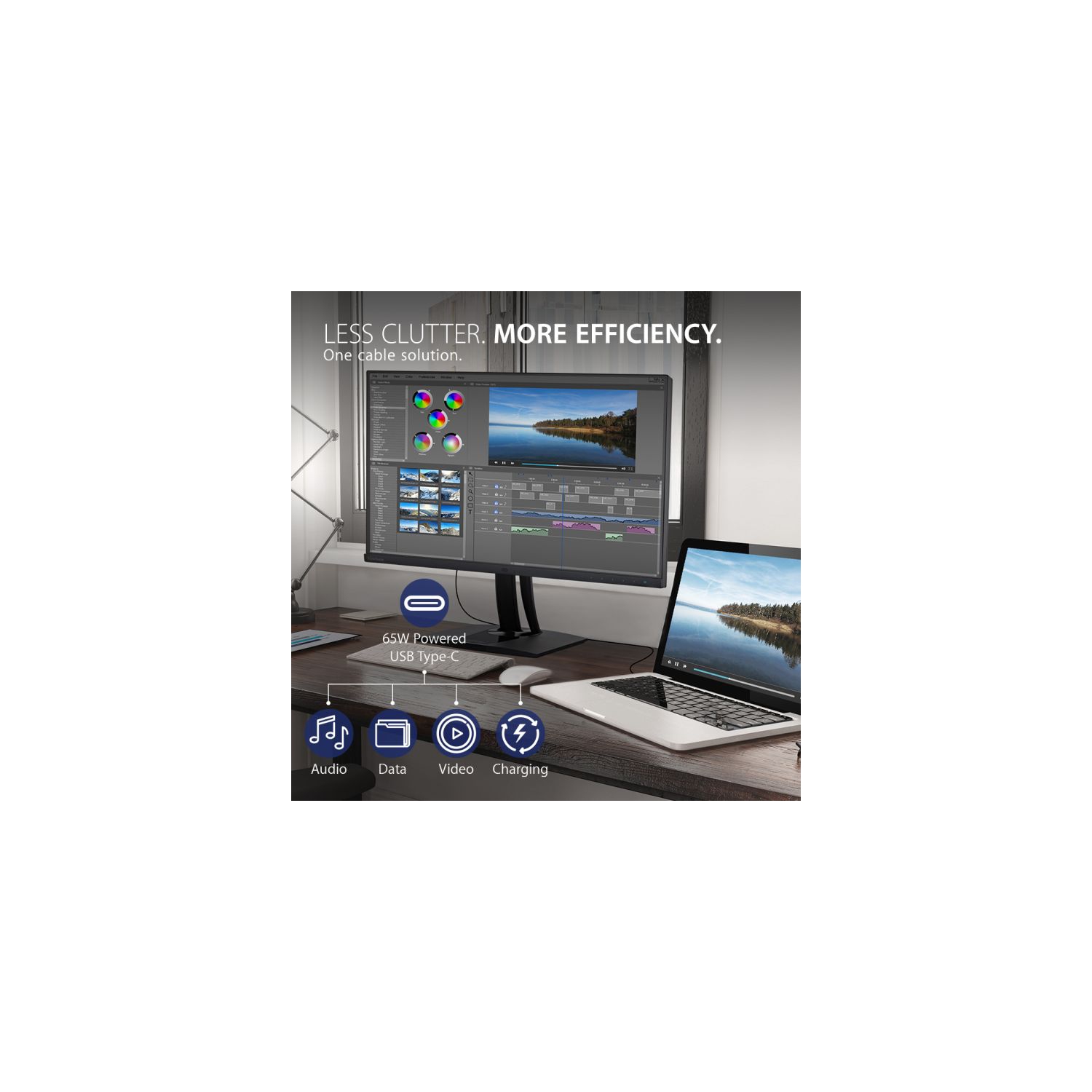 VIEWSONIC 24" FHD 75Hz 5ms GTG IPS LCD Monitor