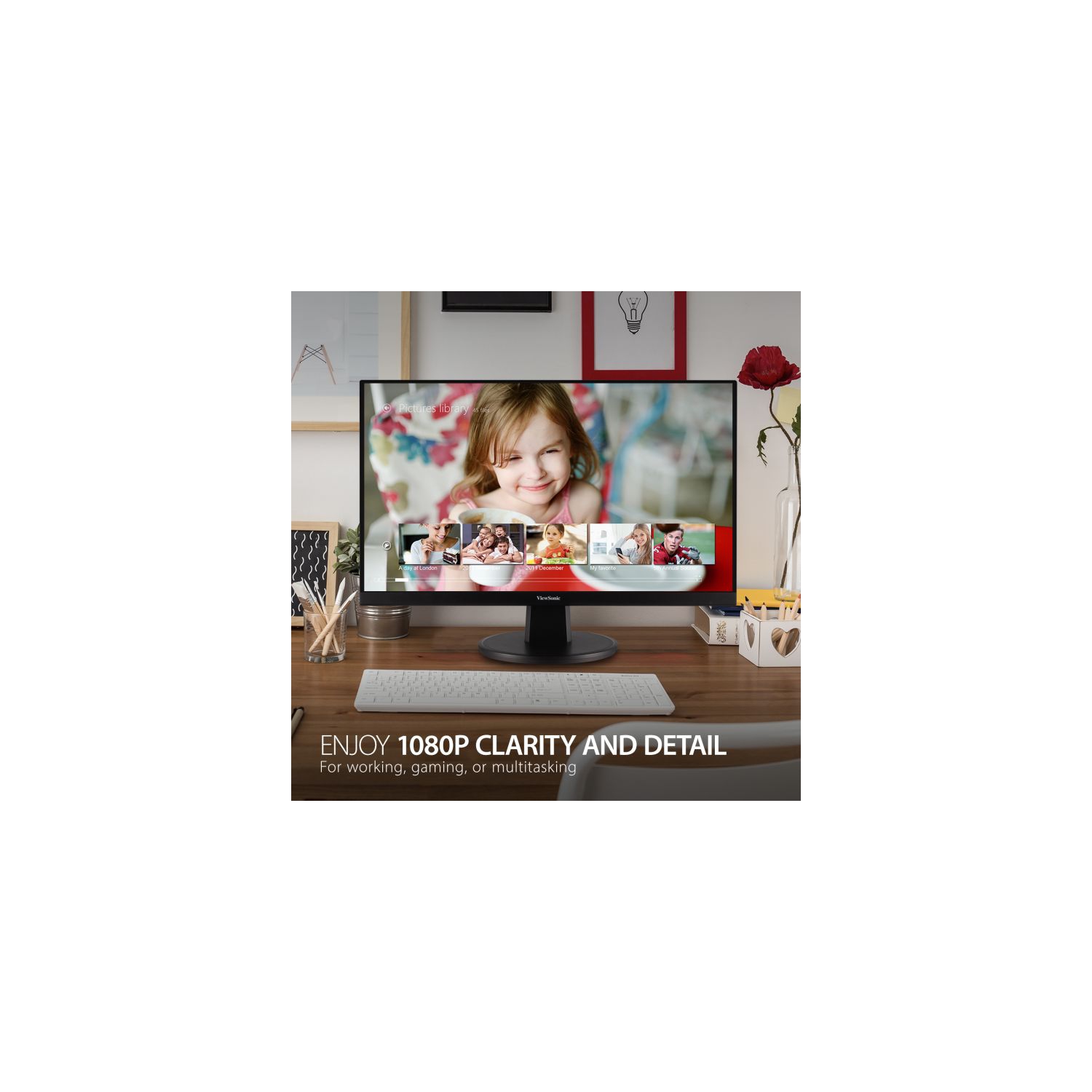 VIEWSONIC 27" FHD 75Hz 5ms GTG MVA LCD FreeSync Gaming Monitor - Black