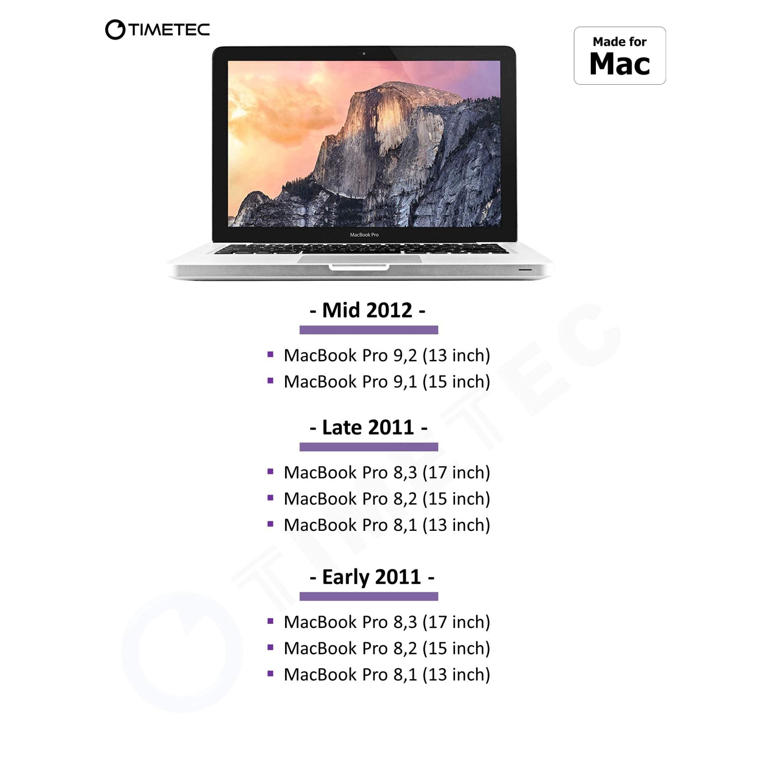 Timetec 16GB KIT(2x8GB) Compatible for Apple DDR3L 1600MHz for Mac Book Pro, iMac, Mac Mini MAC RAM