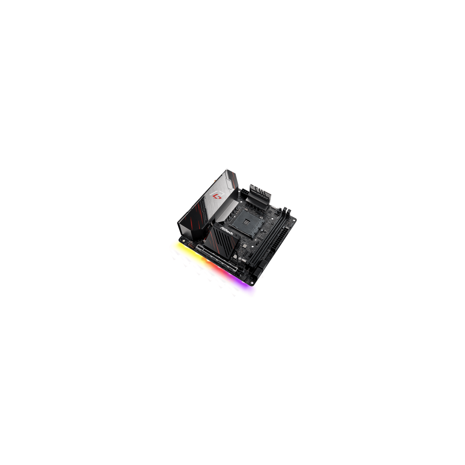 ASRock Phantom Gaming Mini ITX Thunderbolt 3 64GB DDR4 Socket AM4 2666 MHz AMD Ryzen Motherboard (X570)