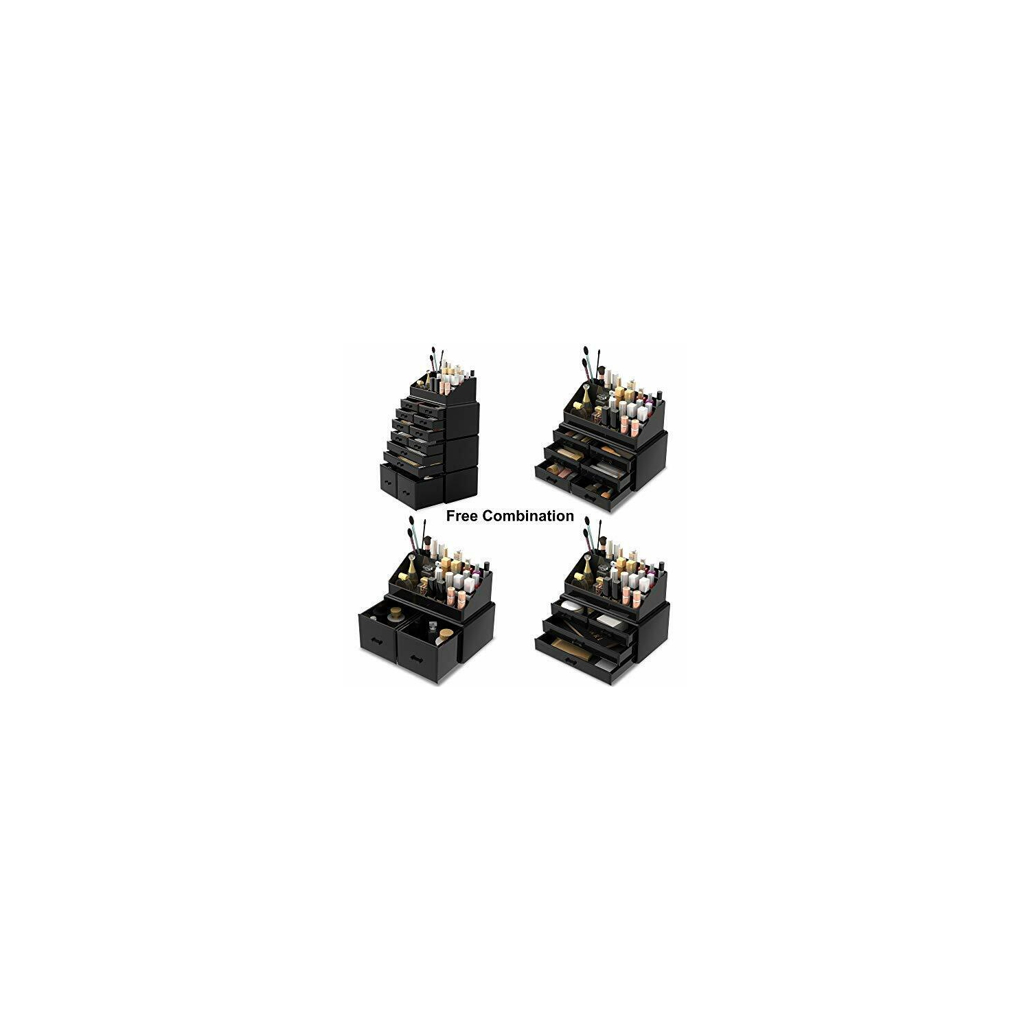 Readeer – Organisateur de maquillage, tiroirs de rangement, boîte-présentoir avec 12...