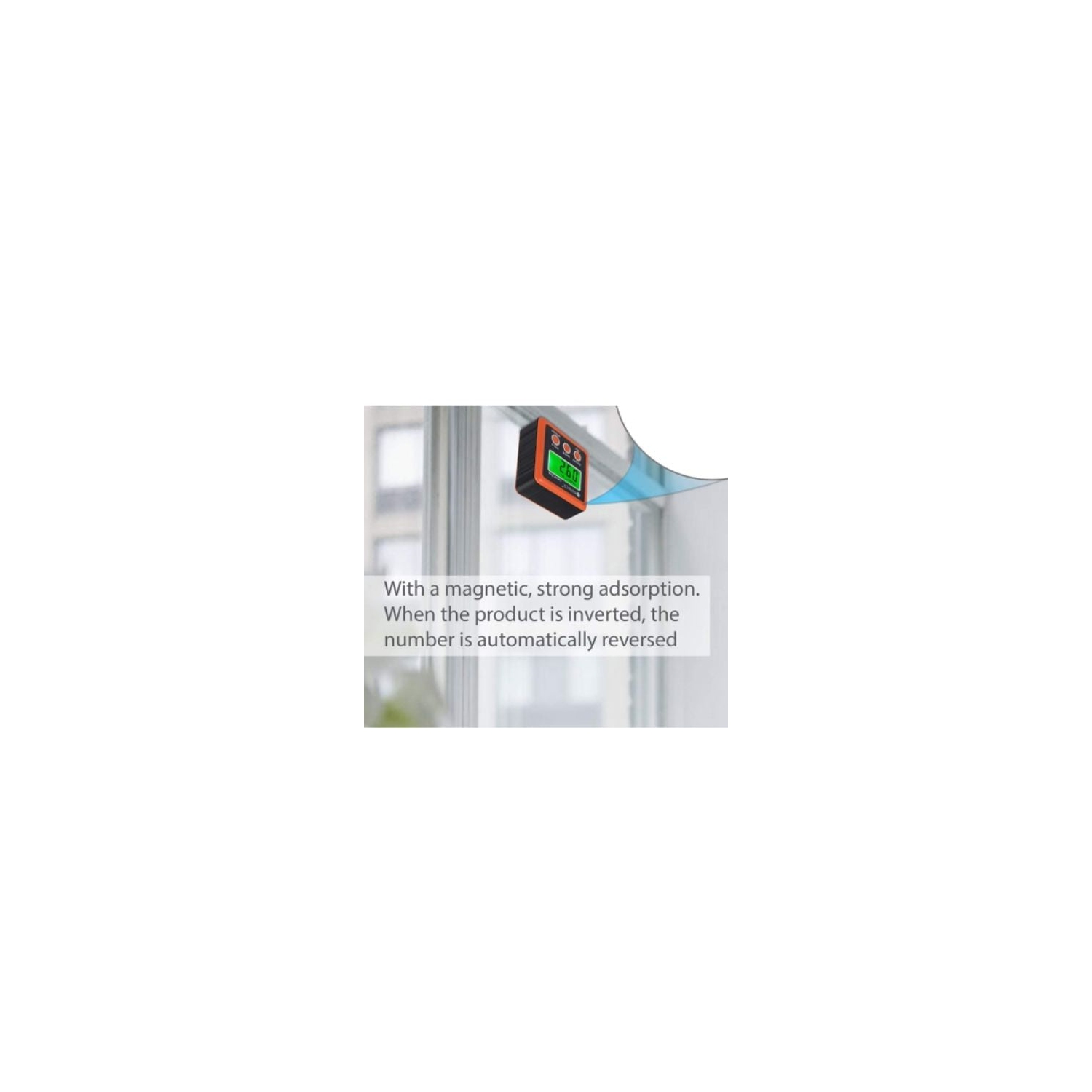 Digital Angle Finder LCD Digital Angle Gauge Waterproof Protractor Inclinomet...