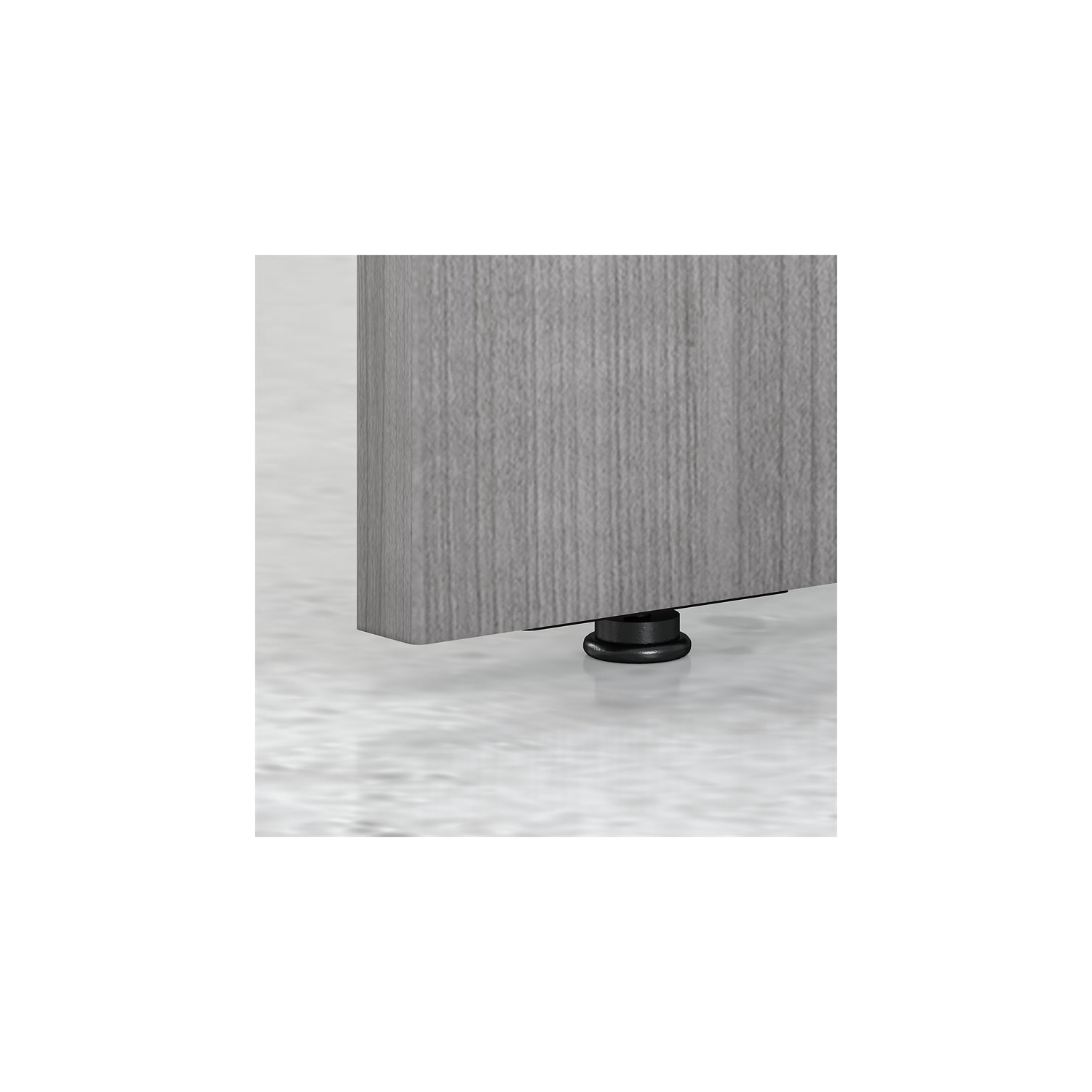 Bureau de 60 larg. X 30 prof. gris platine avec bois d’ingénierie de Studio C