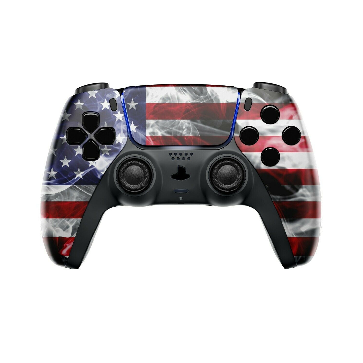 Smoke Flag Custom Pro Wireless UN-MODDED Controller compatible with PS5 Exclusive Unique Design
