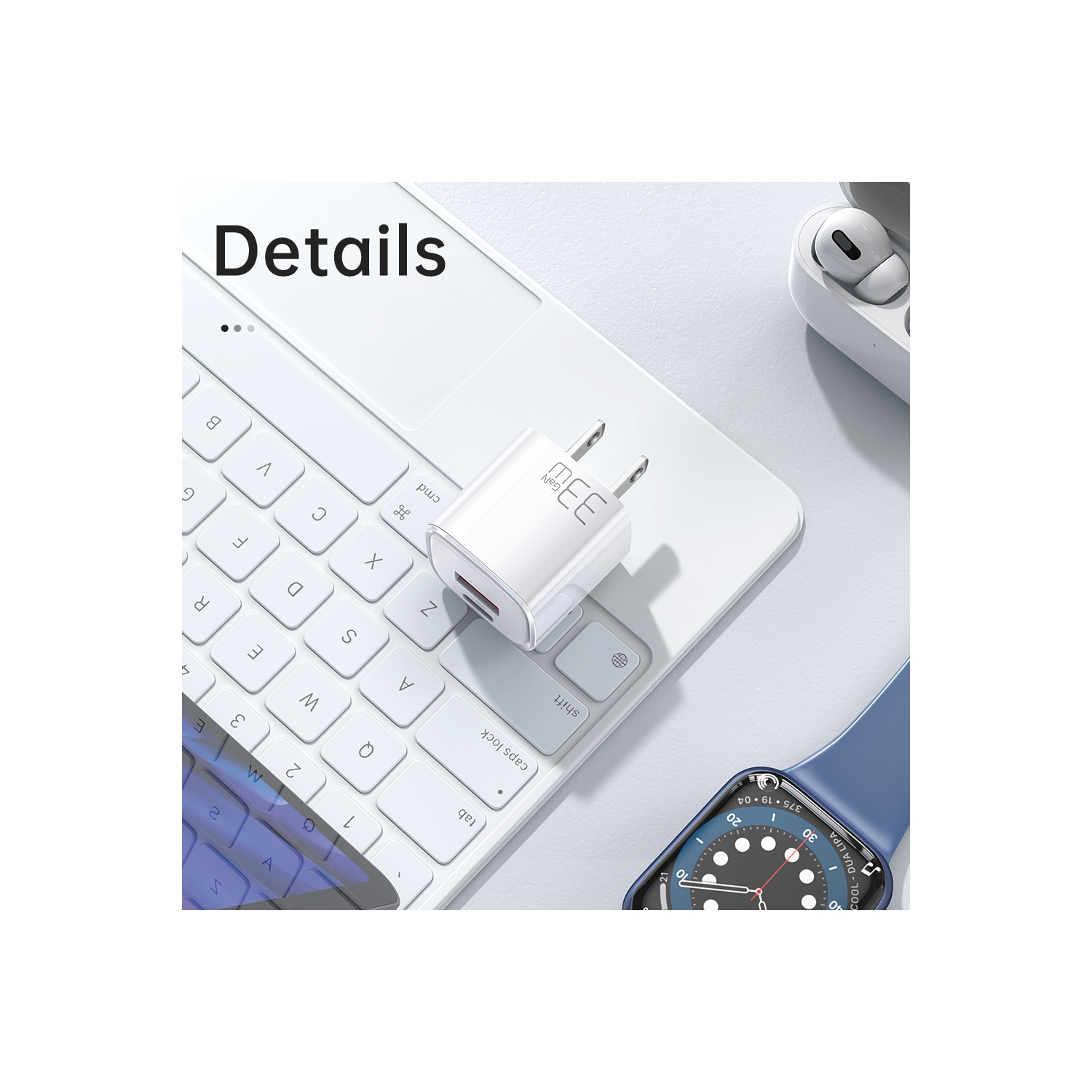 Mcdodo Mini 33W Super Fast PD+QC Dual Port Charger for New iPhone & All phones, 3.0 Fast Charger, USB C Wall Charger PD Charger Compatible Phone 14