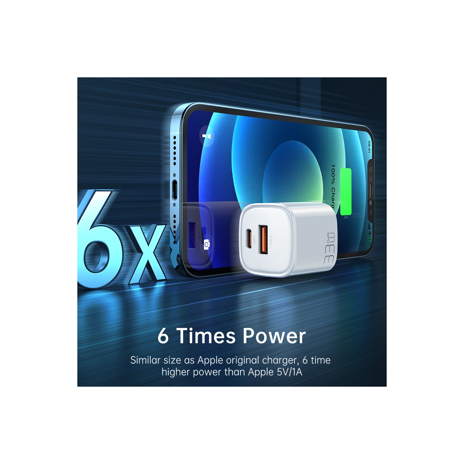 Mcdodo Mini 33W Super Fast PD+QC Dual Port Charger for New iPhone & All phones, 3.0 Fast Charger, USB C Wall Charger PD Charger Compatible Phone 14