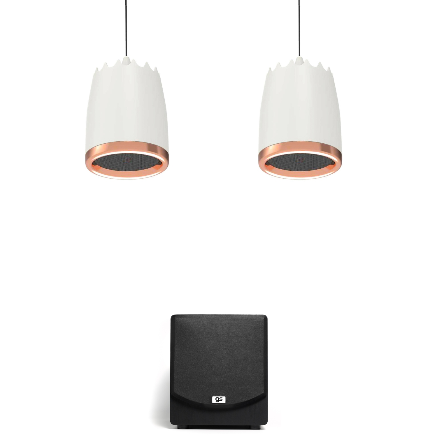 GS 12" Subwoofer, Black colour, 4Ω Impedance, 110-240V input, unit size:385*380mm*415mm