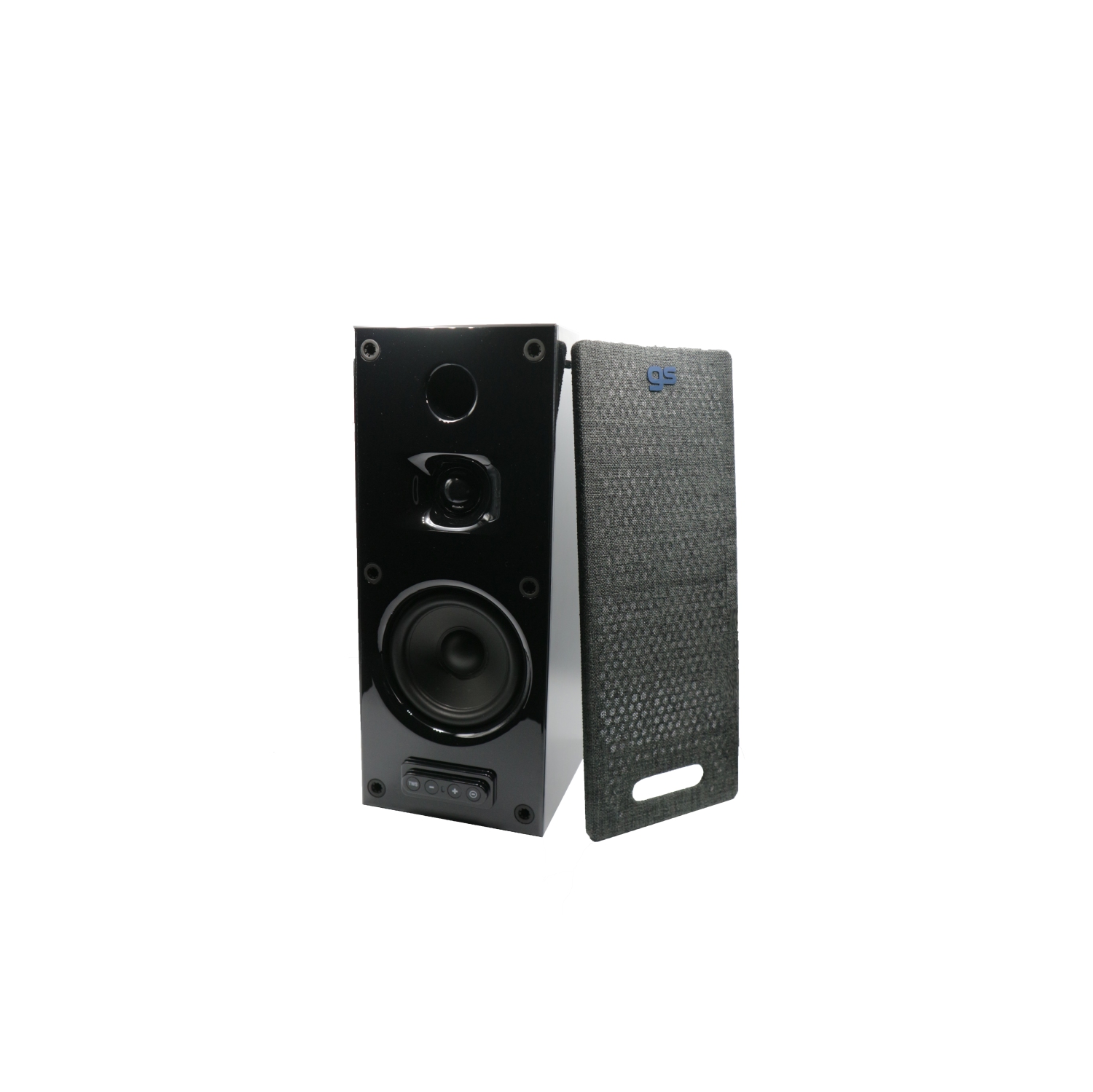 GS CLEO Bookshelf Speaker Black colour, Bluetooth 5.0, 24V/DC 2A input configuration, unit size: 320*130*162.5mm