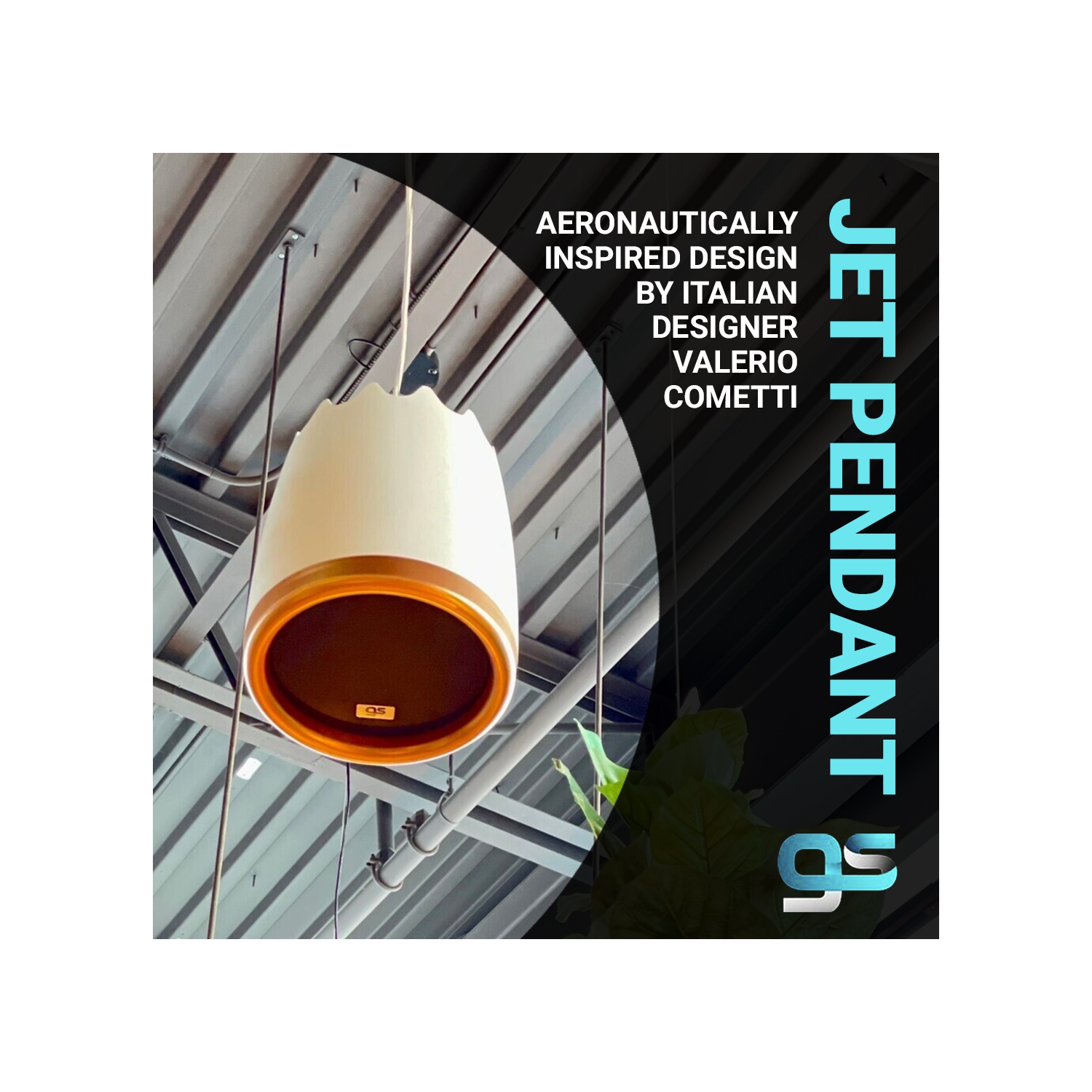 Haut-parleur pendentif GS, couleur blanche, 8 Ω; configuration d’entrée 70 V/100 V, taille : 341.2*286 mm